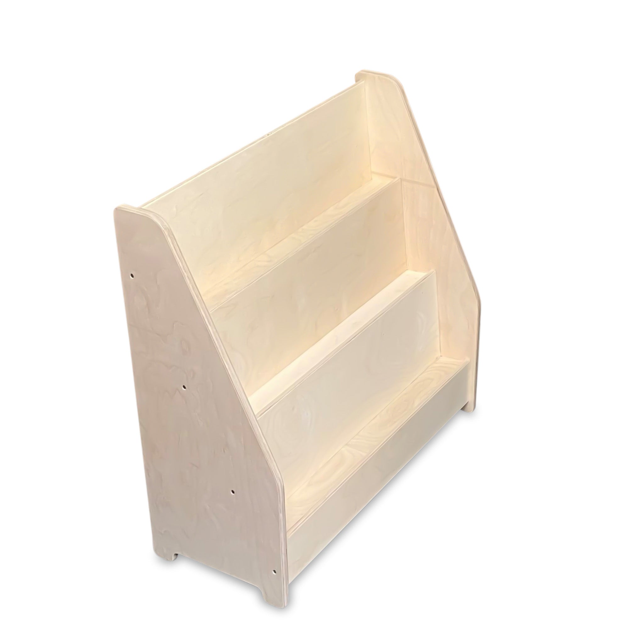 Montessori Bücherschrank Kinderzimmer | 3 Stufen - natur Bücherschrank toddie.de