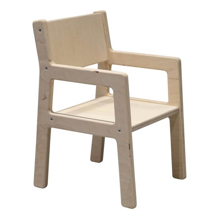 Hölzerner Kinderstuhl 1-4 Jahre - natur Kinderstuhl toddie.de