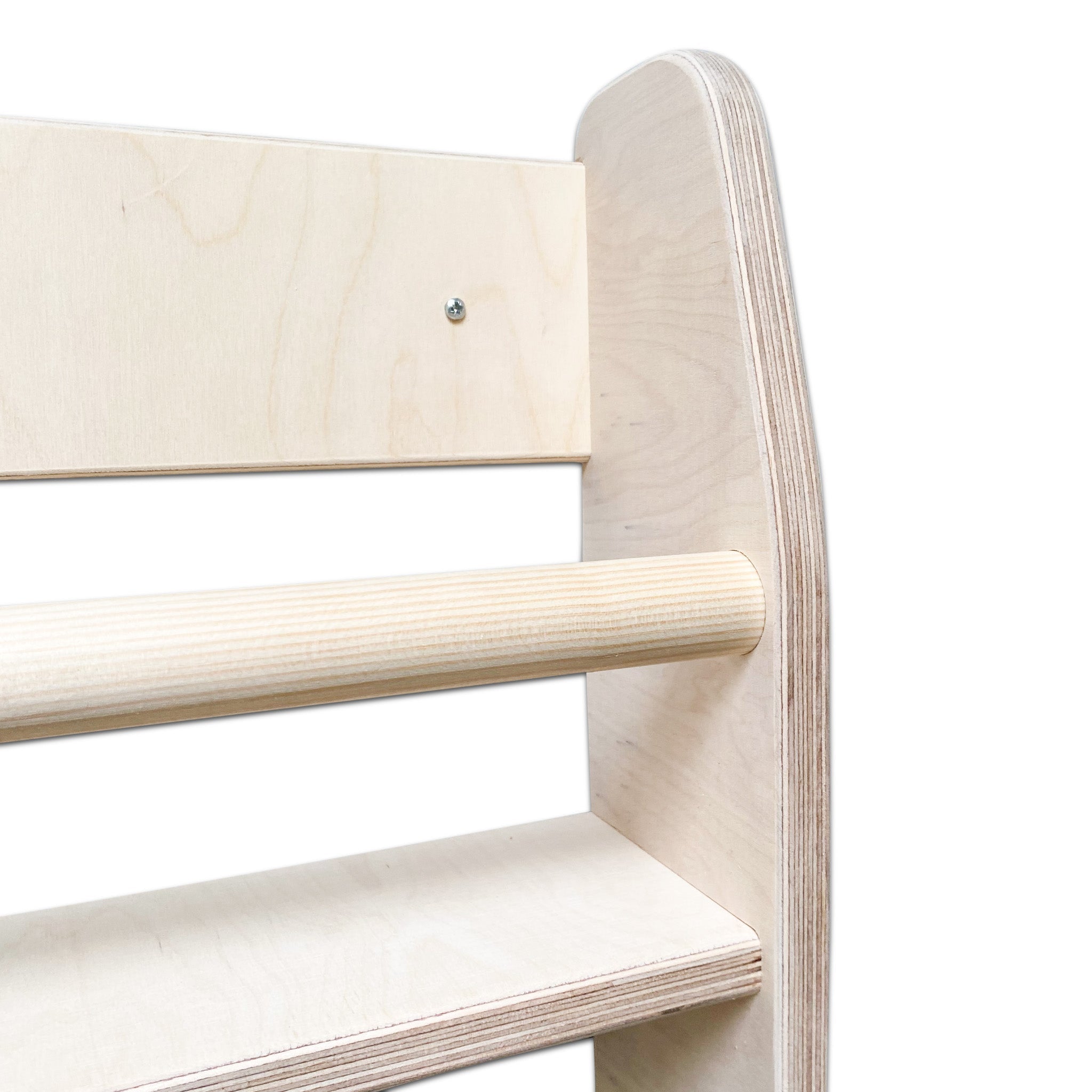 Montessori Bücherregal Kinderzimmer | 4 Regale - natur Wandregal toddie.de