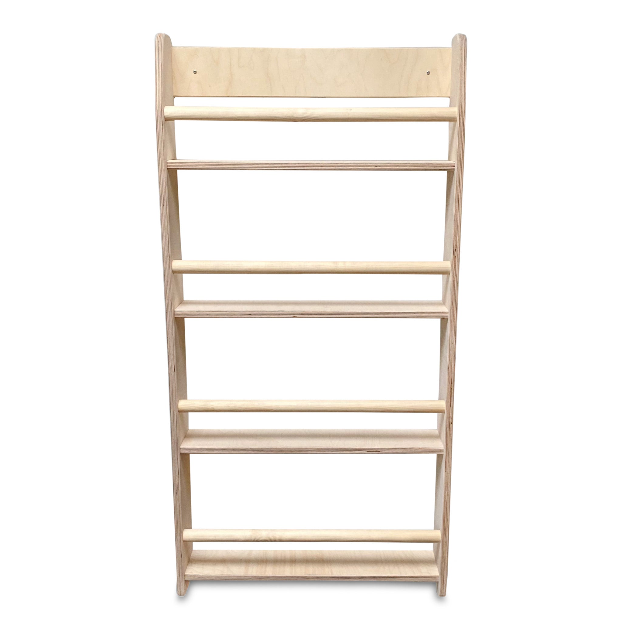 Montessori Bücherregal Kinderzimmer | 4 Regale - natur Wandregal toddie.de