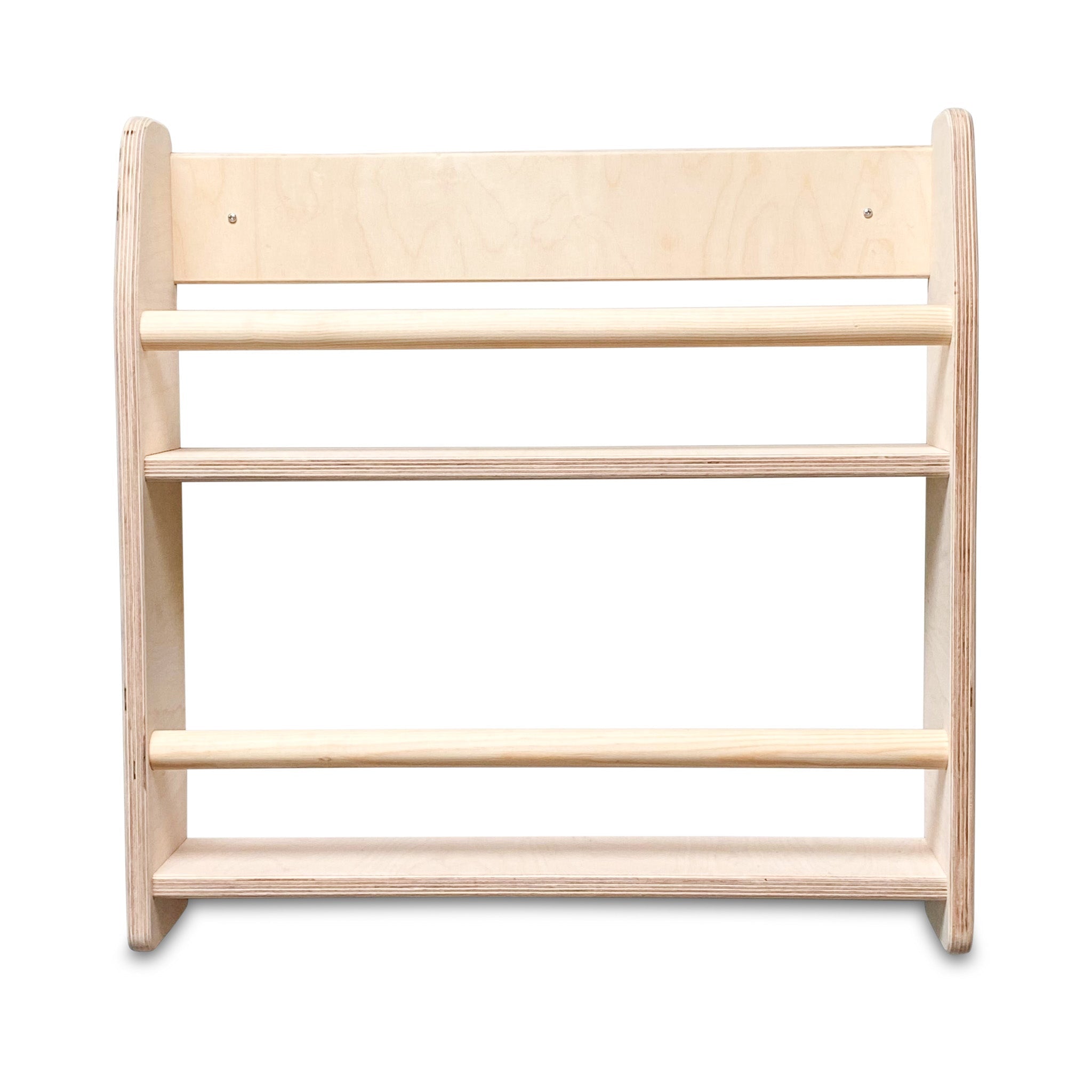 Montessori Bücherregal Kinderzimmer | 2 Regale - natur Wandregal toddie.de