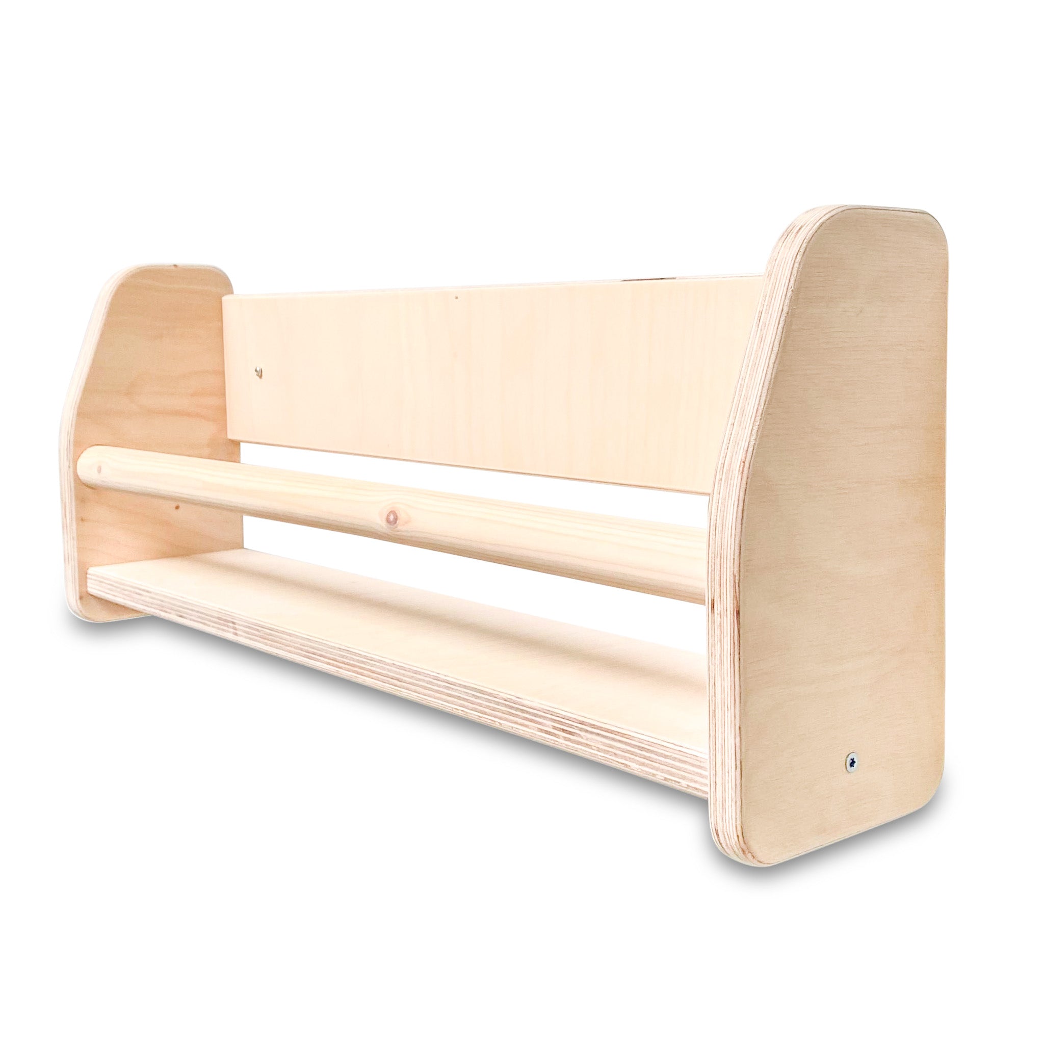 Montessori Bücherregal Kinderzimmer | 1 Regal - natur Wandregal toddie.de