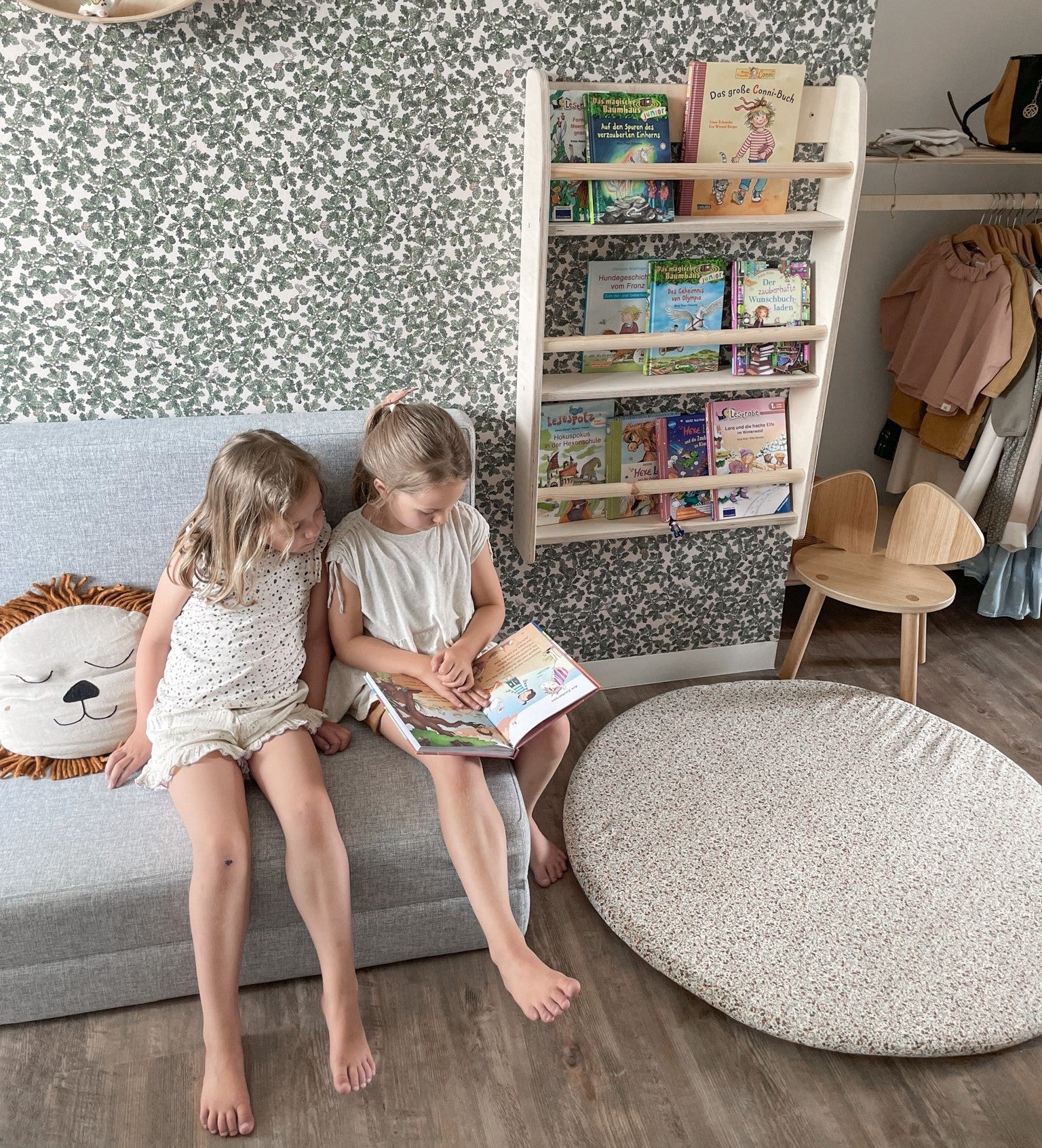Montessori Bücherregal Kinderzimmer | 3 Regale - natur Wandregal toddie.de ®