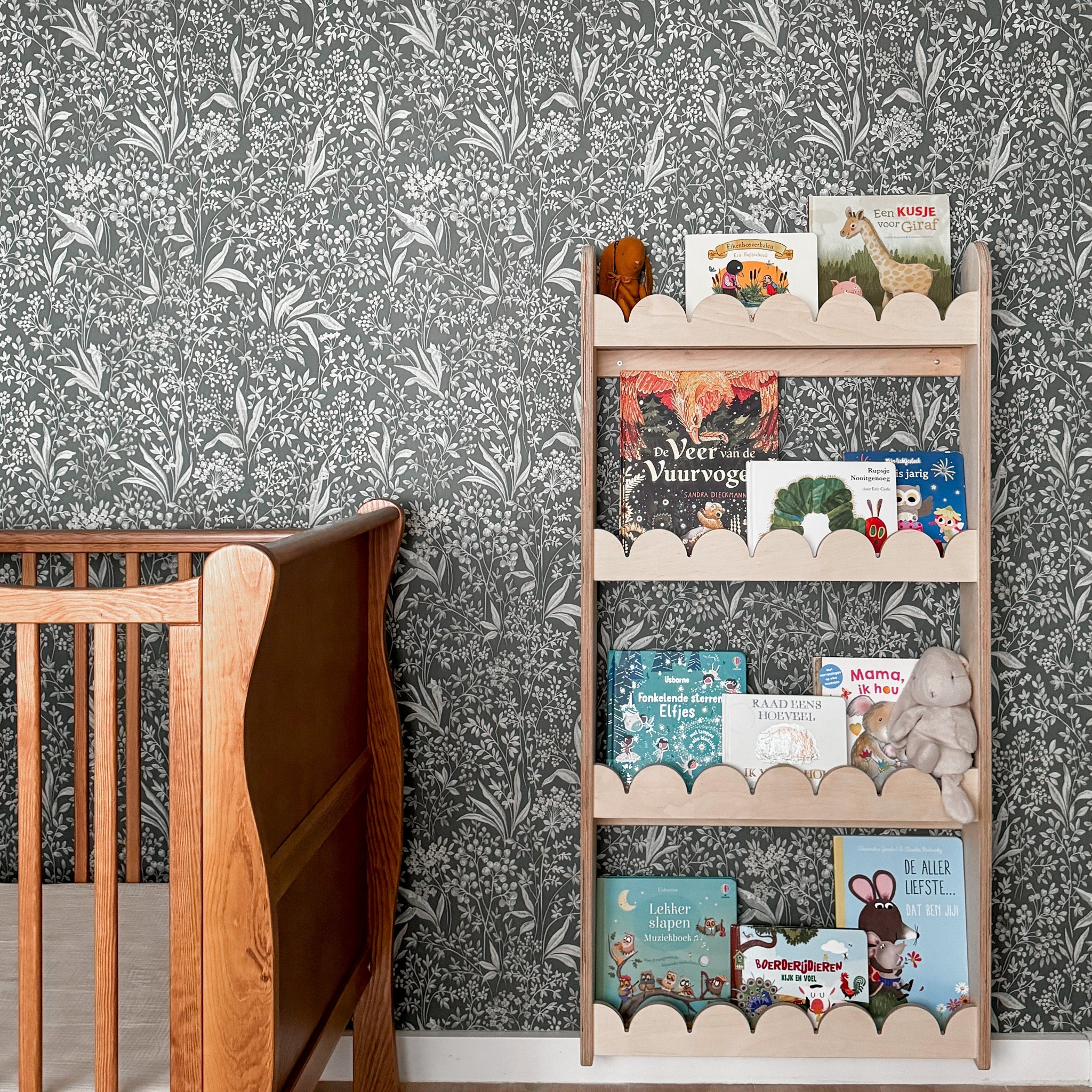 Bubble Montessori Bücherregal Kinderzimmer | 4 Regale - natur Bücherregal toddie.de ®