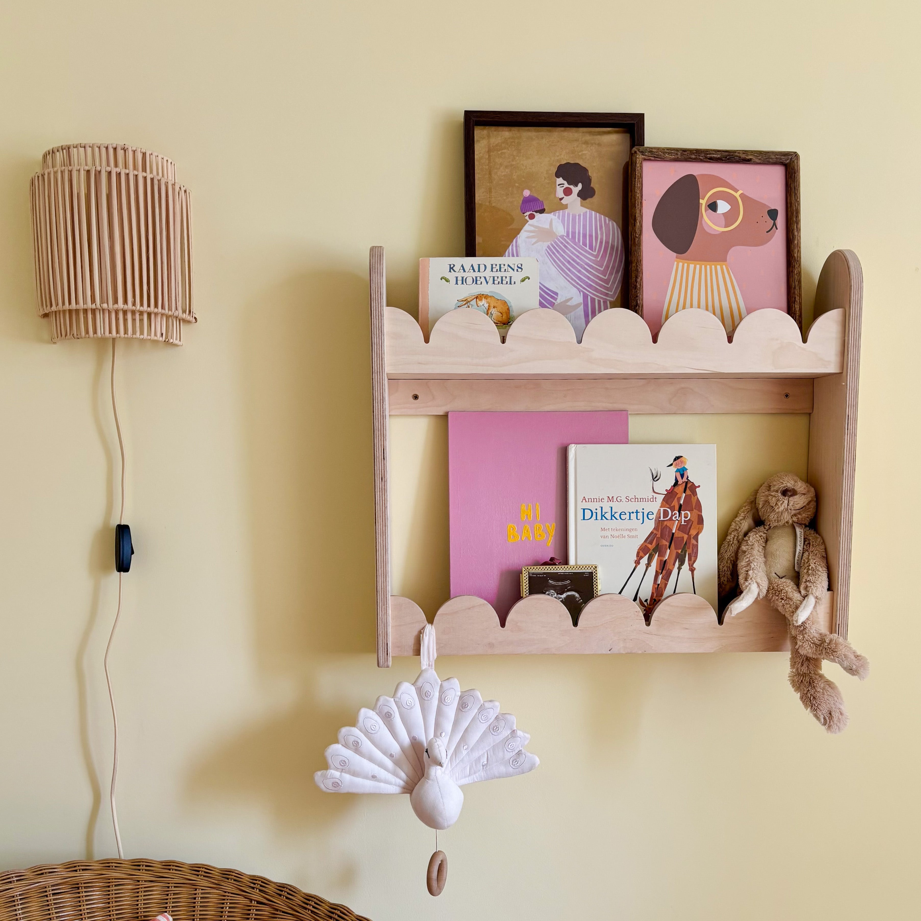 Bubble Montessori Bücherregal Kinderzimmer | 2 Regale - natur Bücherregal toddie.de ®