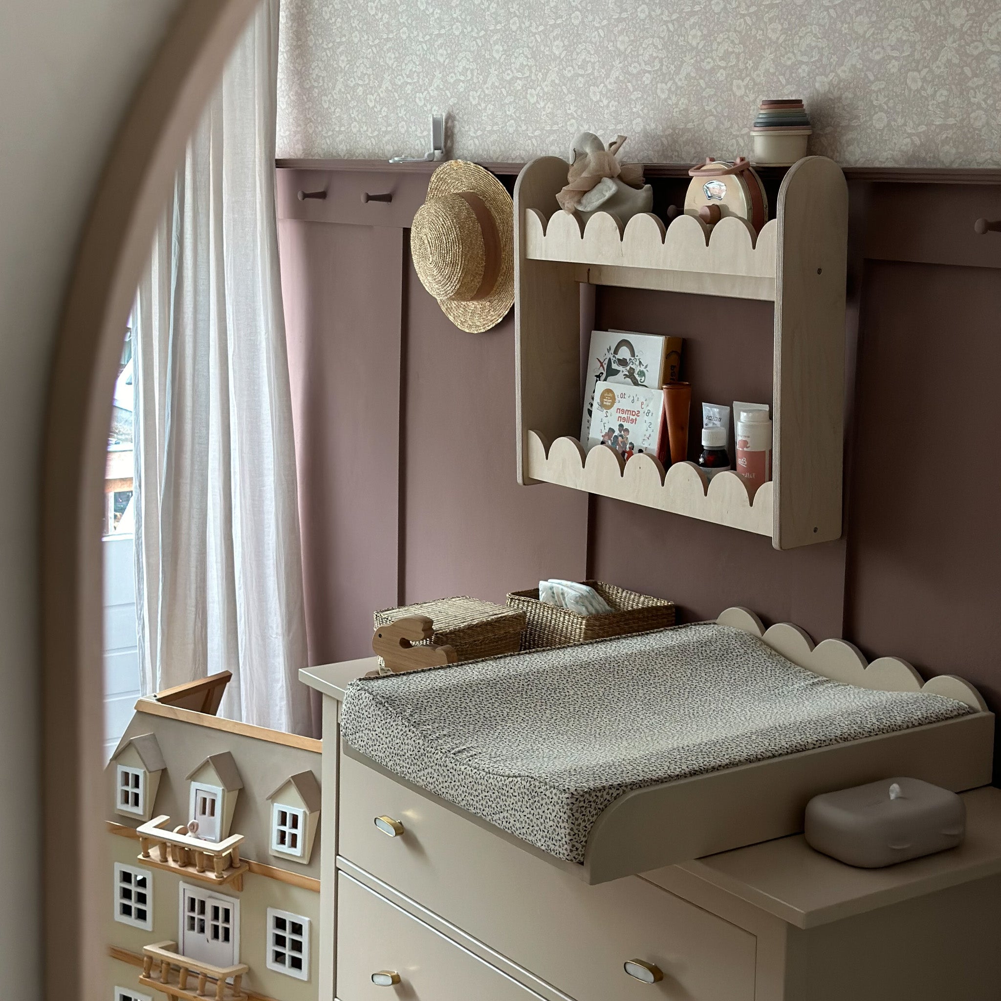 Bubble Montessori Bücherregal Kinderzimmer | 2 Regale - natur Bücherregal toddie.de ®