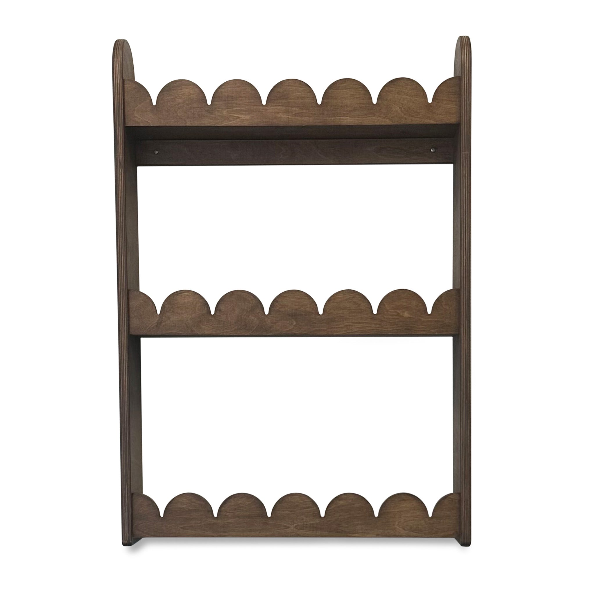 Bubble Montessori Bücherregal Kinderzimmer | 3 Regale - Wengé gebeizt Wandregal toddie.de ®