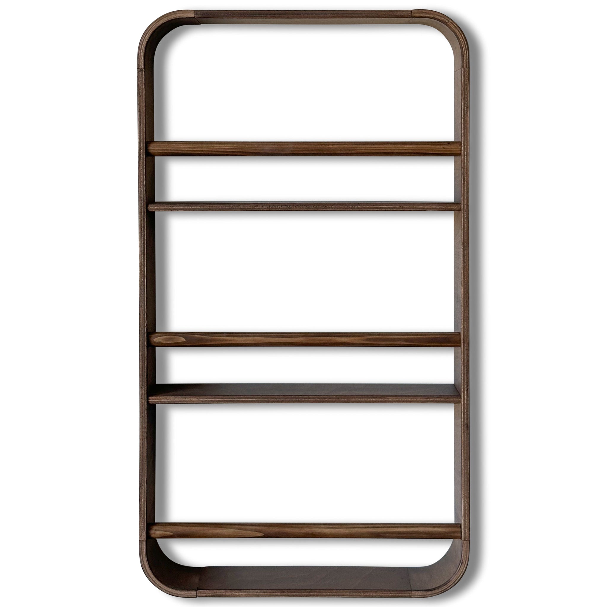 Novie Montessori Rundes Bücherregal für Kinderzimmer | 3 Regalböden – Wenge gebeizt Bücherregal toddie.de ®