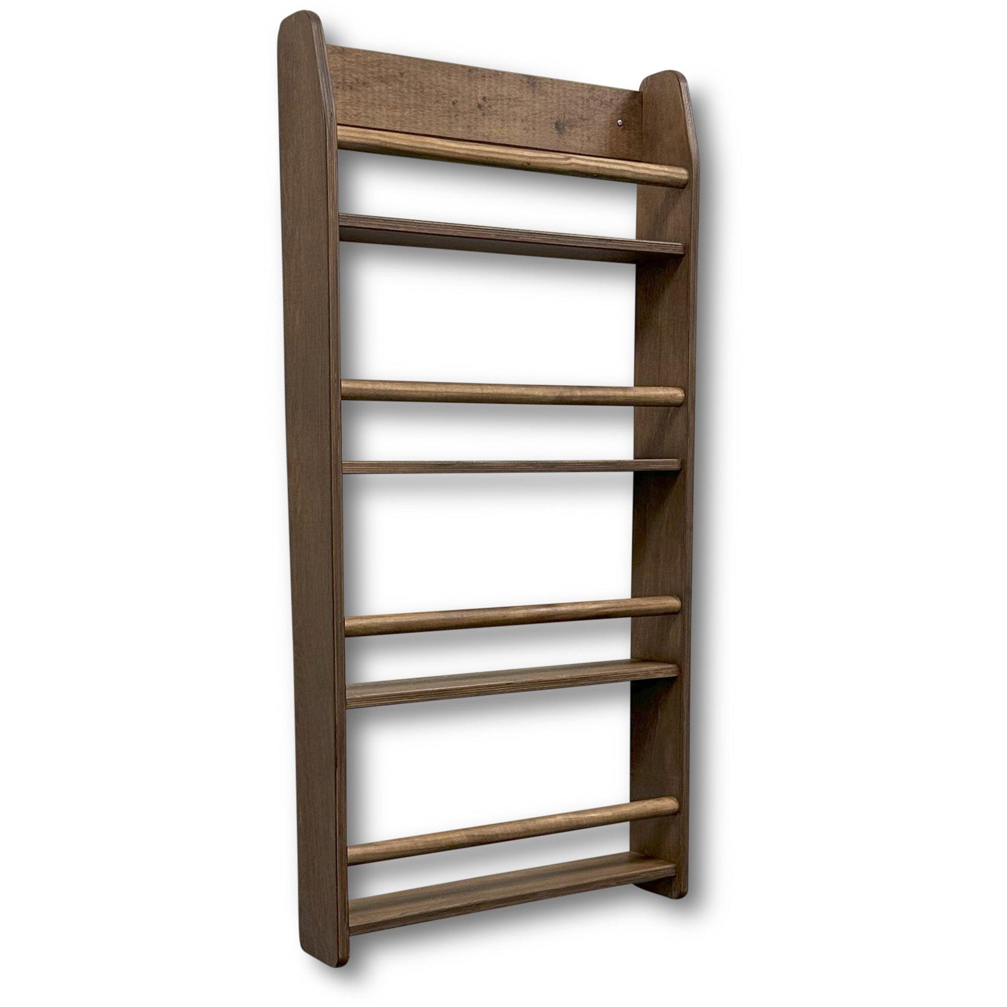 Montessori Bücherregal Kinderzimmer | 4 Regale - Wengé Wandregal toddie.de ®