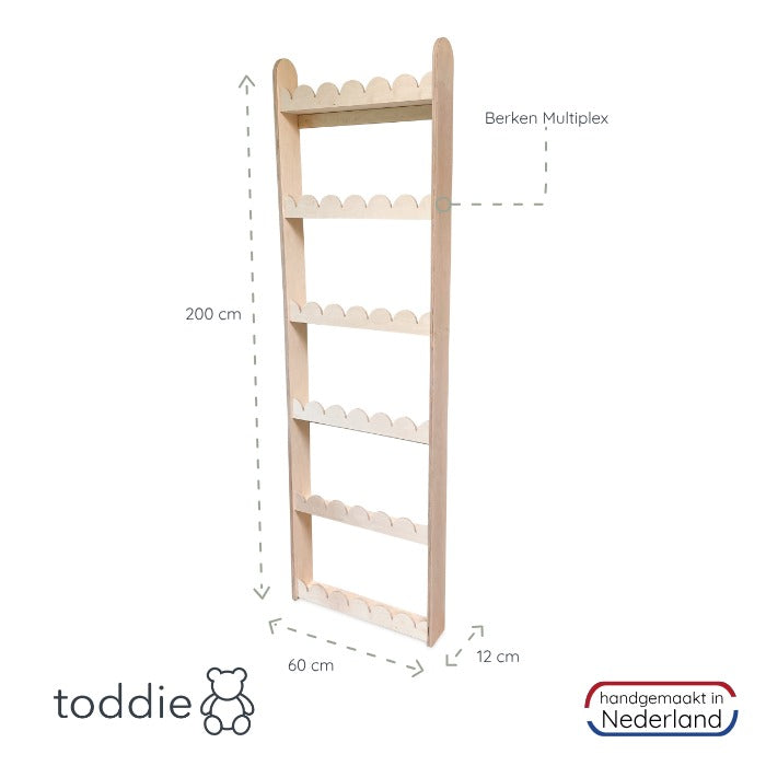 Bubble Montessori Bücherregal Kinderzimmer | 6 Regale - natur toddie.de ®