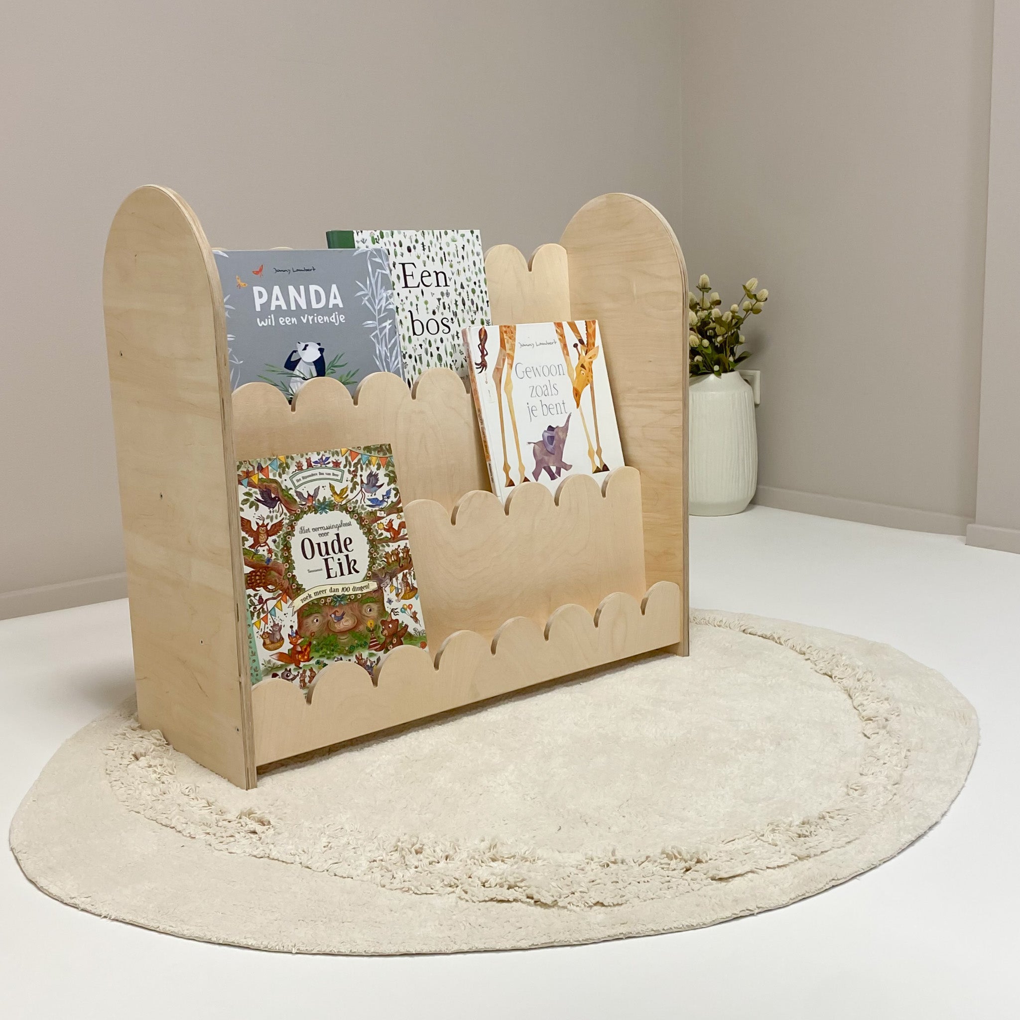 Bubble Montessori Bücherregal Kinderzimmer | 3 Stufen - natur - all bubble Bücherregal toddie.de ®