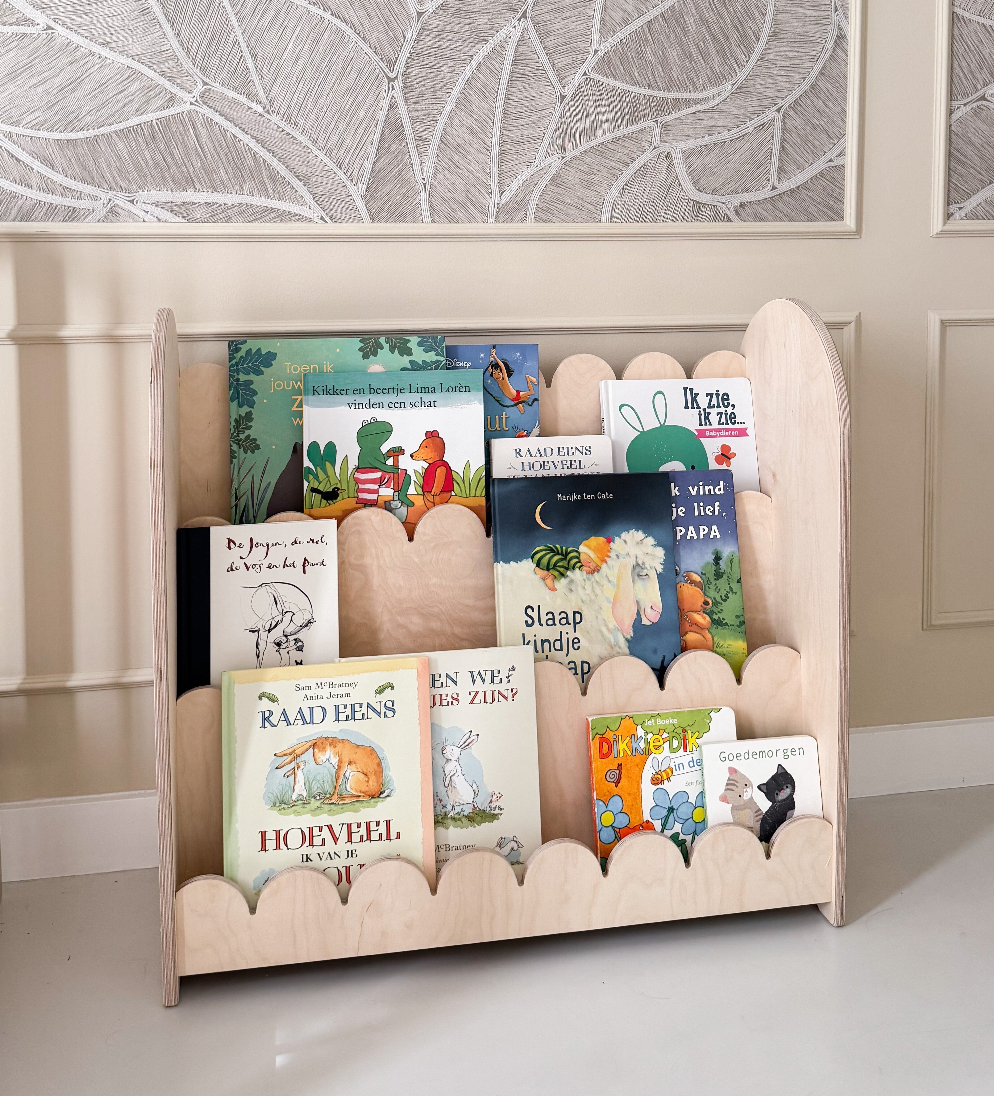 Bubble Montessori Bücherregal Kinderzimmer | 3 Stufen - natur - all bubble Bücherregal toddie.de ®