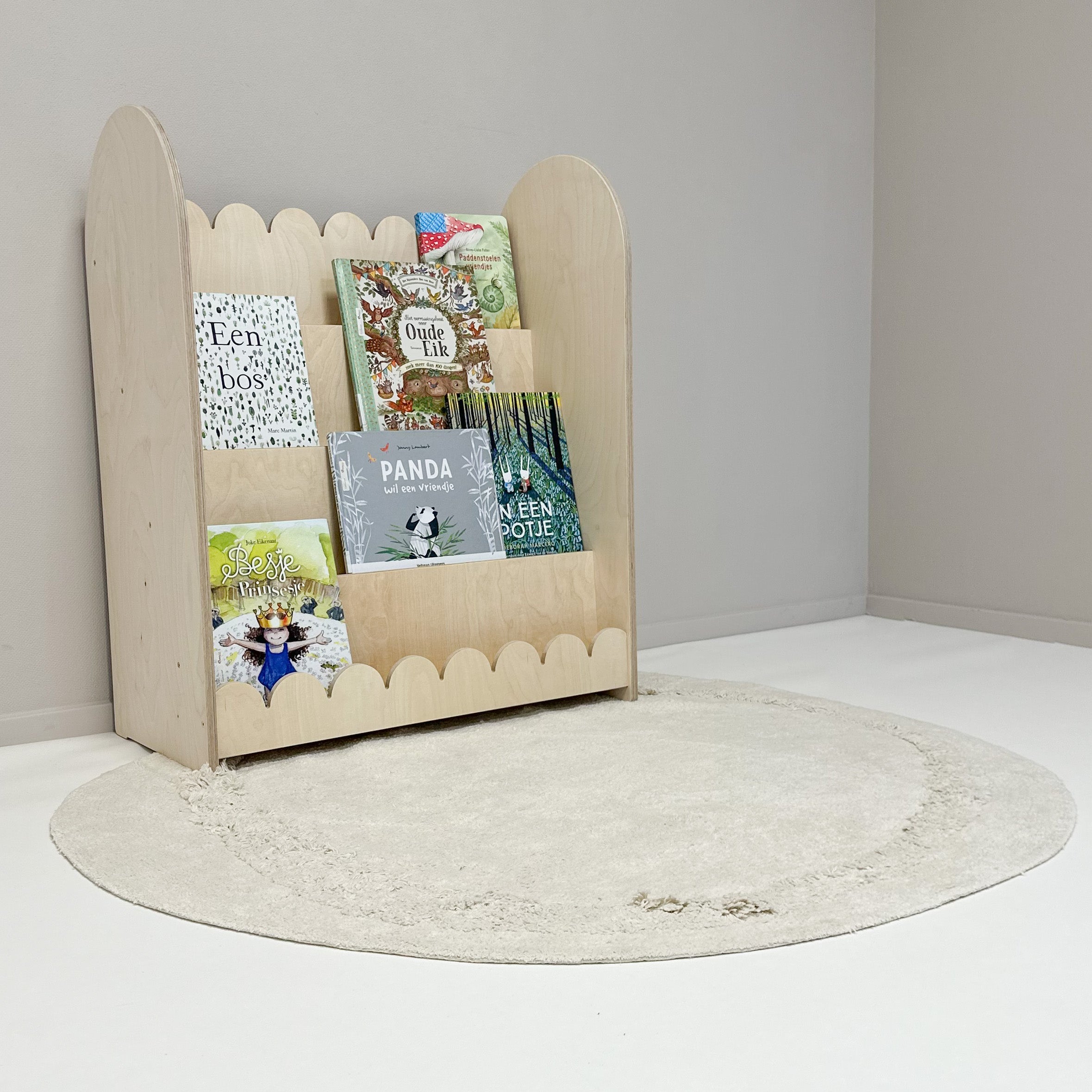 Bubble Montessori Bücherregal Kinderzimmer | 4 Stufen - natur toddie.de ®