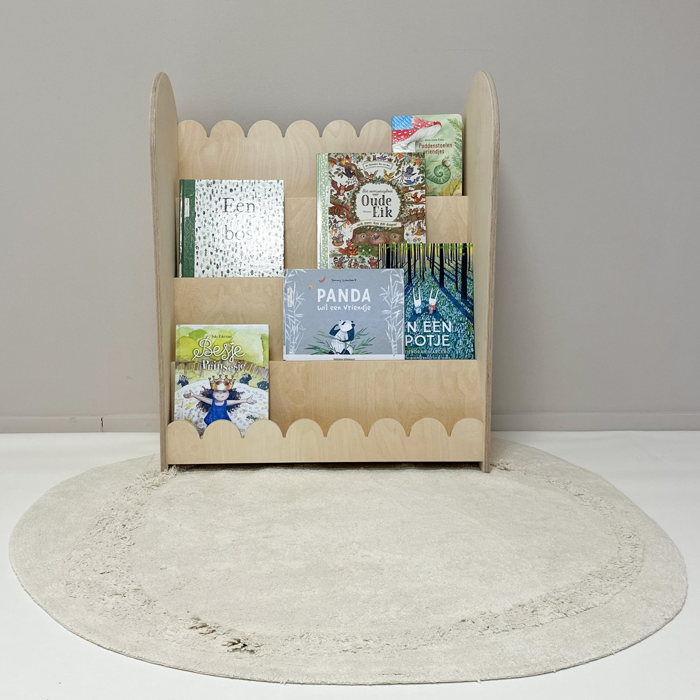 Bubble Montessori Bücherregal Kinderzimmer | 4 Stufen - natur toddie.de ®