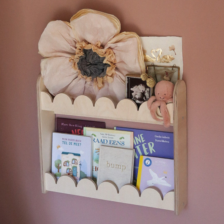 Bubble Montessori Bücherregal Kinderzimmer | 2 Regale - natur Bücherregal toddie.de ®