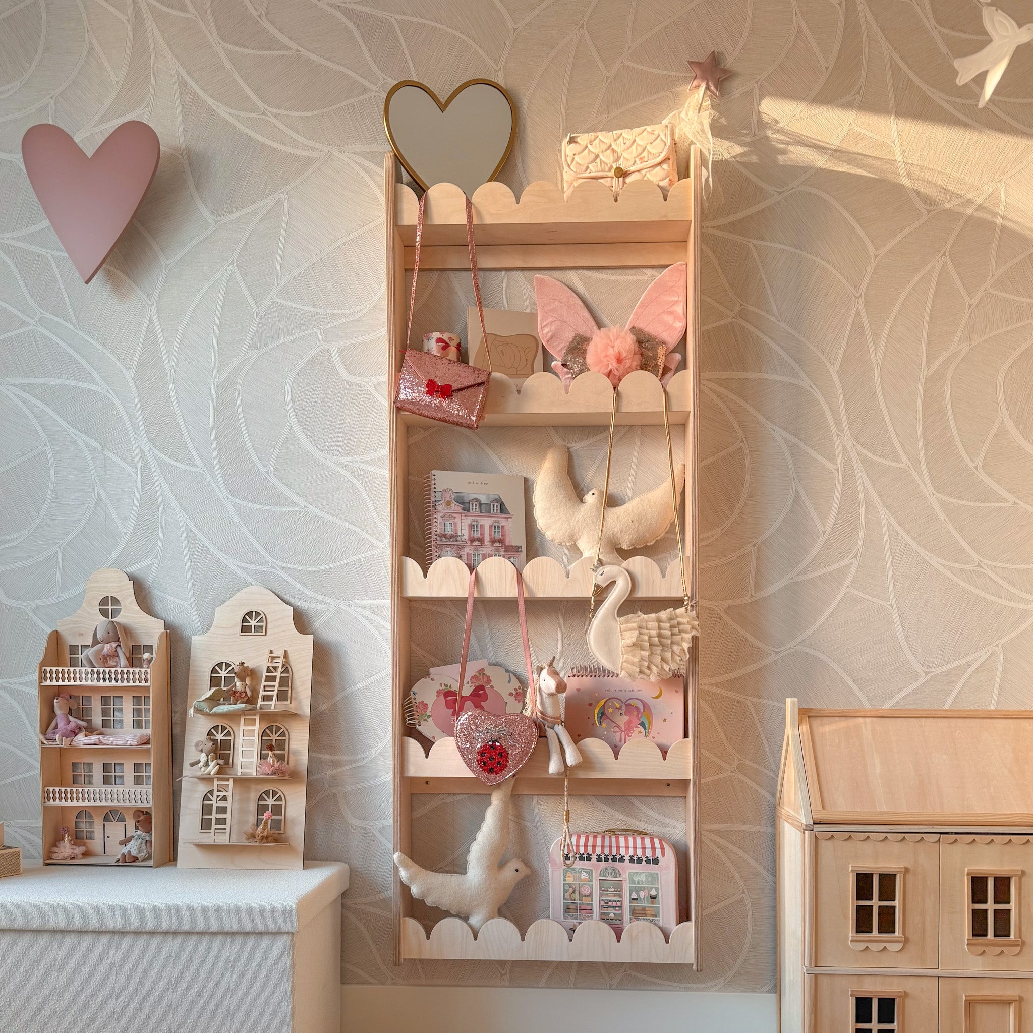 Bubble Montessori Bücherregal Kinderzimmer | 5 Regale | natur toddie.de ®