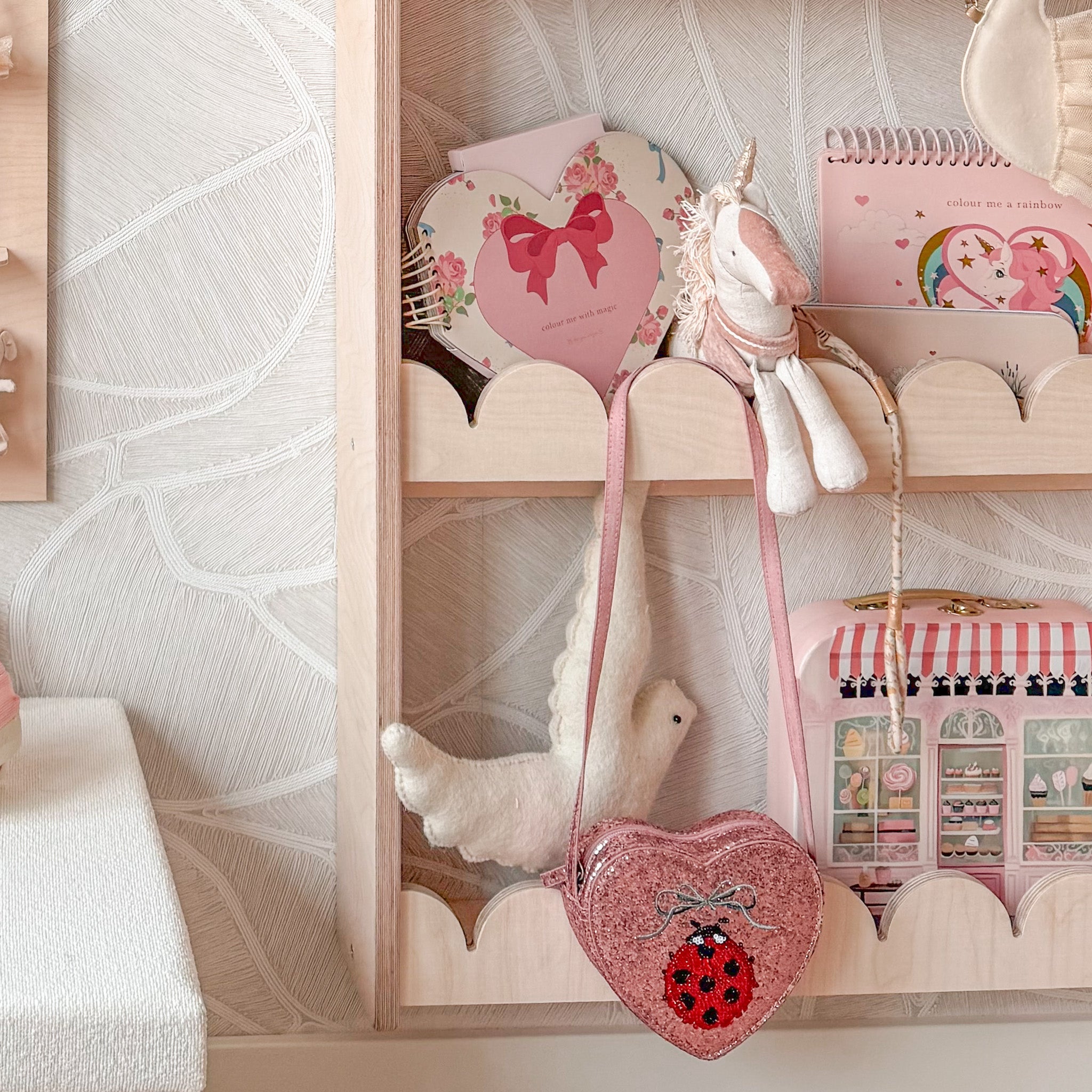 Bubble Montessori Bücherregal Kinderzimmer | 5 Regale | natur toddie.de ®