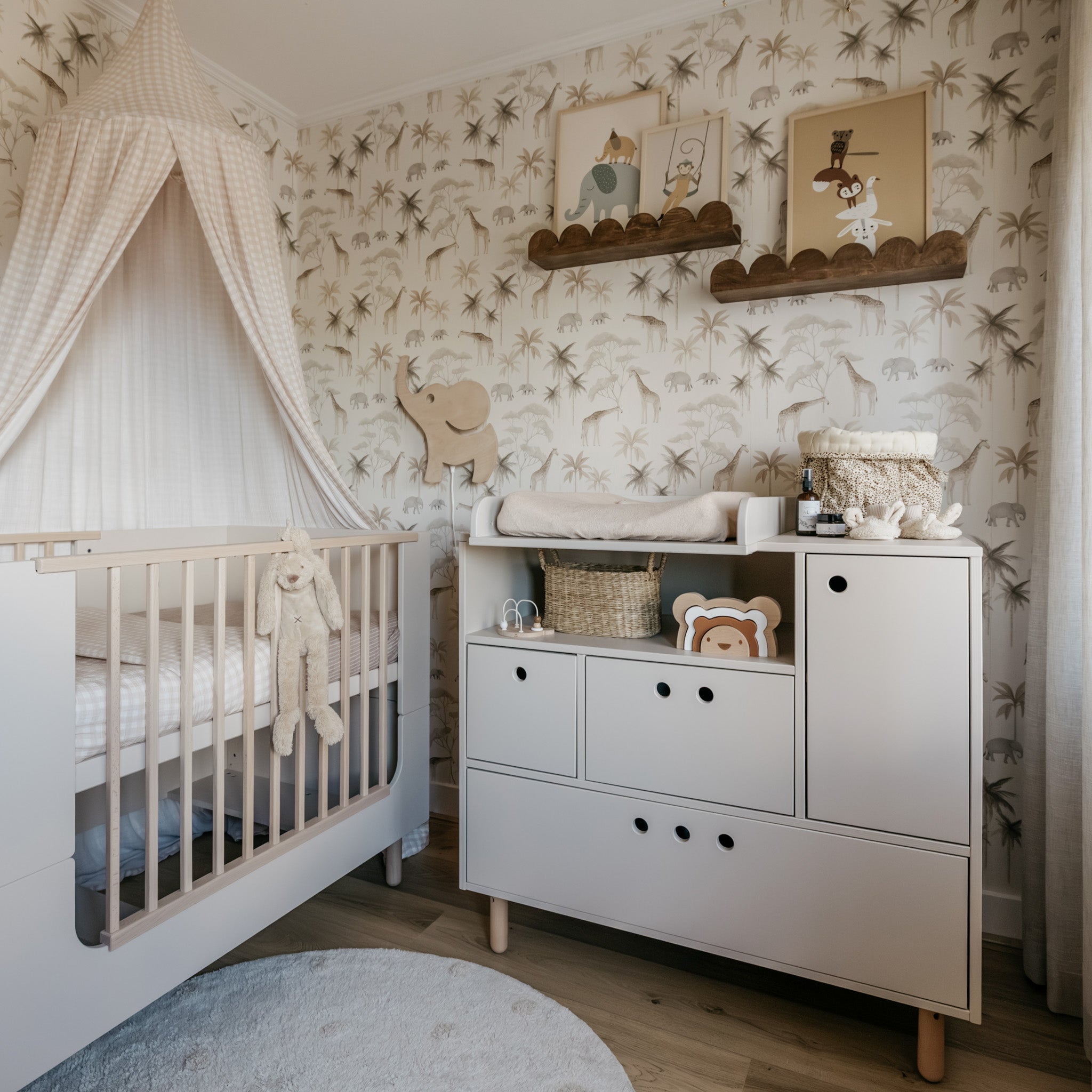 Bubble Montessori Bücherregal | 1 Regalboden – wenge gebeizt Wandregal toddie.de ®