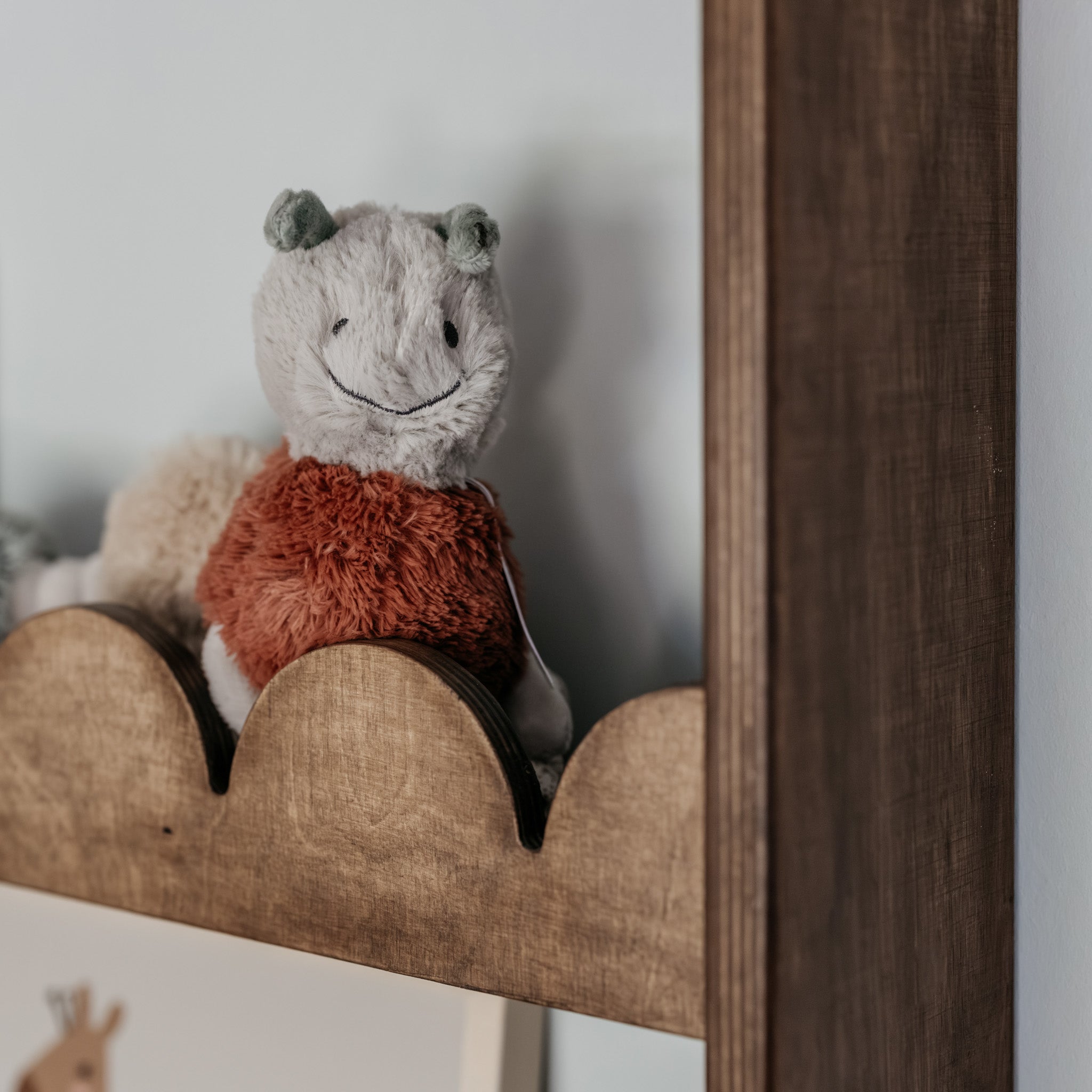 Bubble Montessori Bücherregal Kinderzimmer | 4 Regale - Wenge gebeizt Bücher Wandregal toddie.de ®