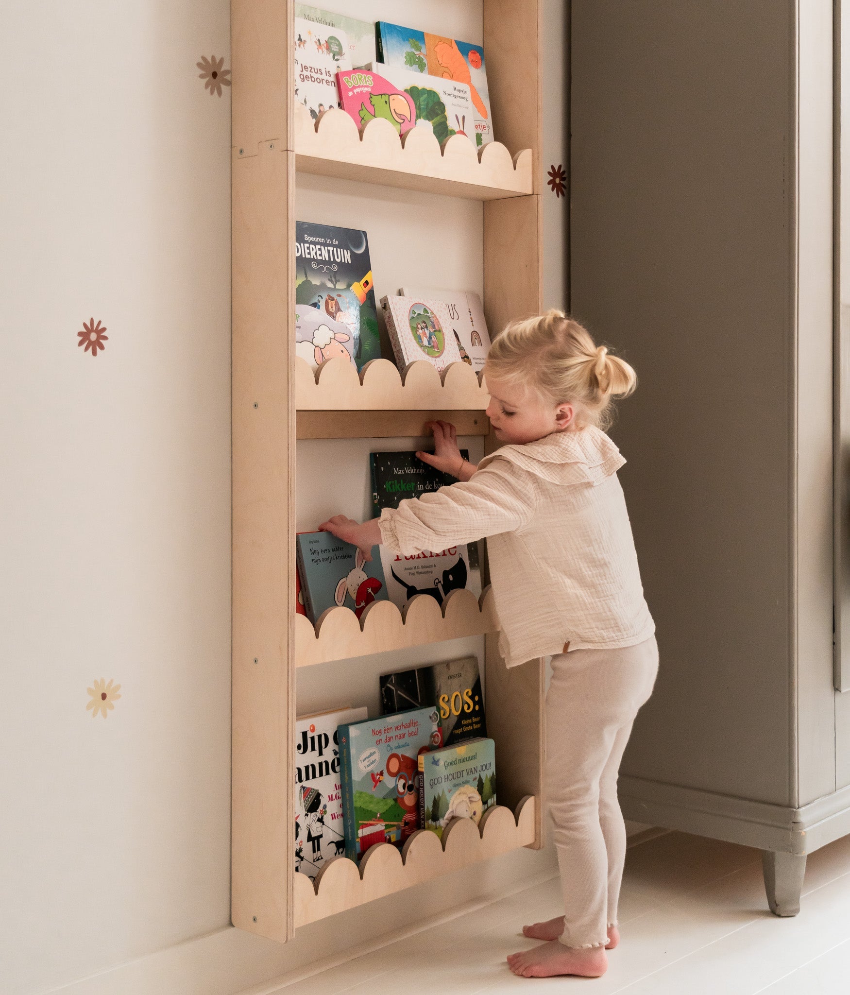 Bubble Montessori Bücherregal Kinderzimmer | 6 Regale - natur toddie.de ®