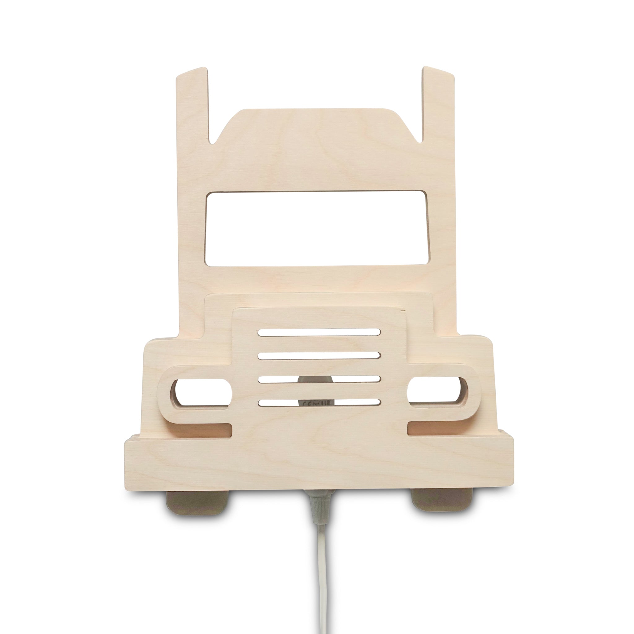 Hölzerne Wandleuchte Kinderzimmer | LKW - natur Wandleuchte toddie.de