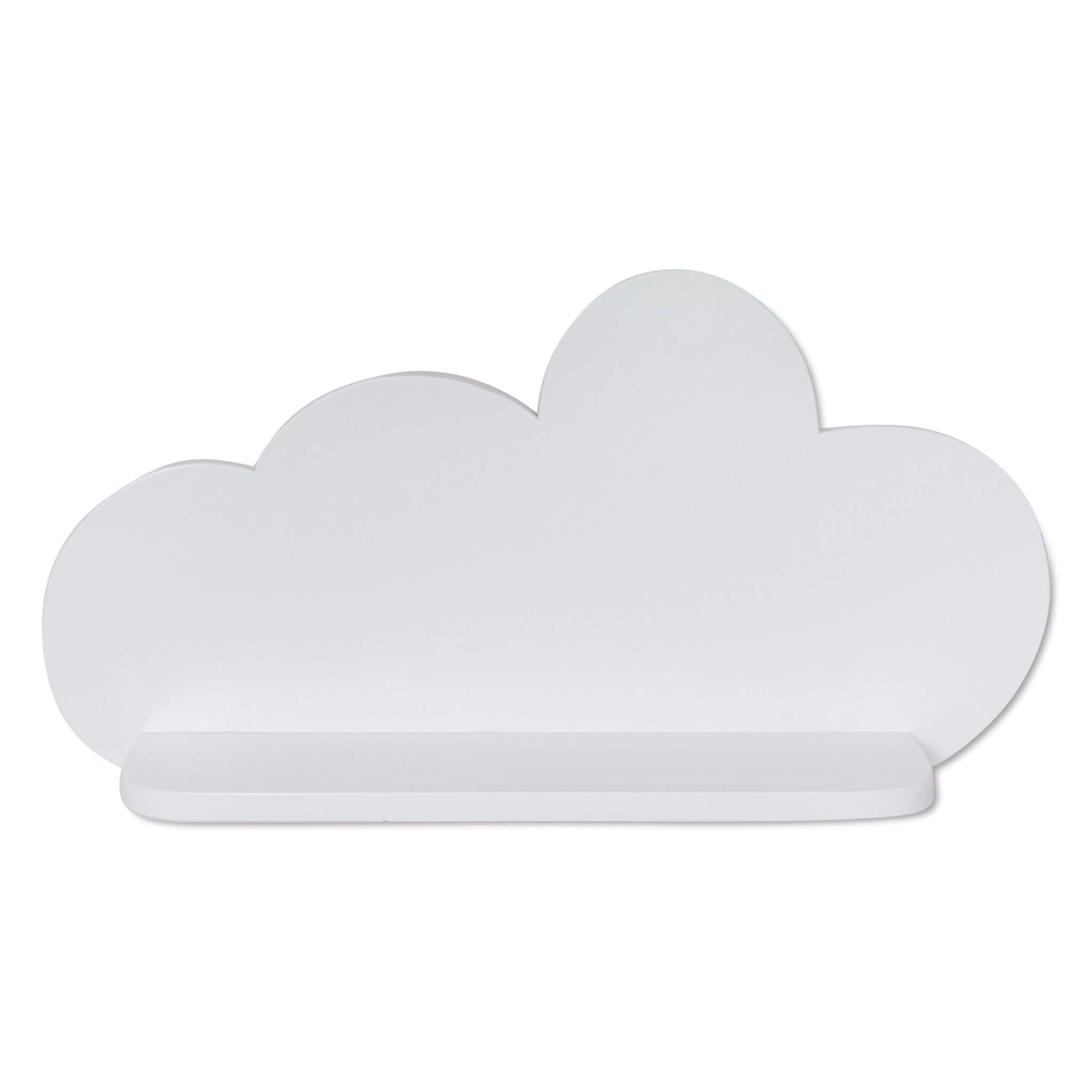 Hölzerne Wandregal Kinderzimmer Wolke | Wolkie - weiß Wandregal toddie.de
