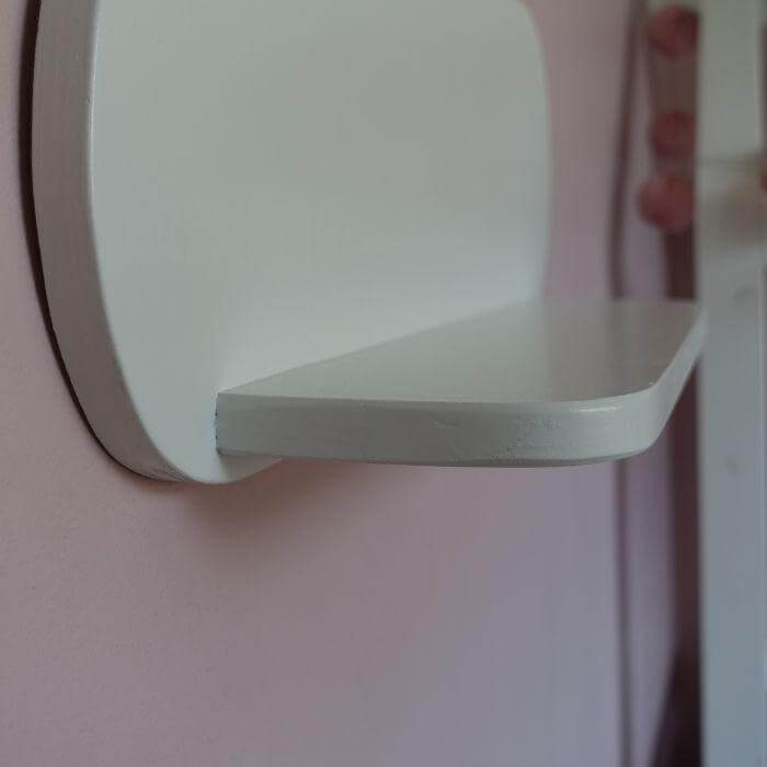 XL hölzerne Wandregal Kinderzimmer Wolke | Wolkie - weiß Wandregal toddie.de