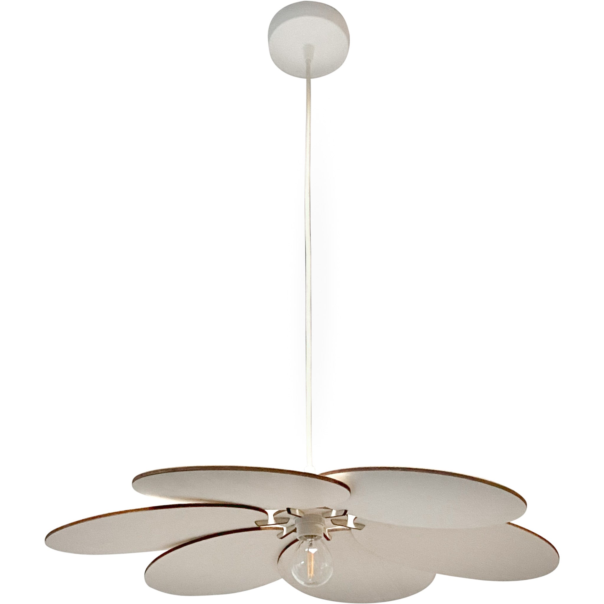 Hölzerne Pendelleuchte Kinderzimmer | Blume - natur Pendelleuchte toddie.de ®