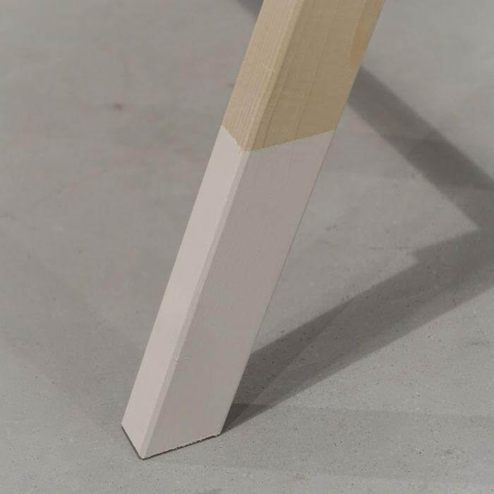 Holz Babygym | Massiver Holzspielbogen Tipi-Forme (ohne hängespielzeuge) - weiß Spielbogen toddie.de