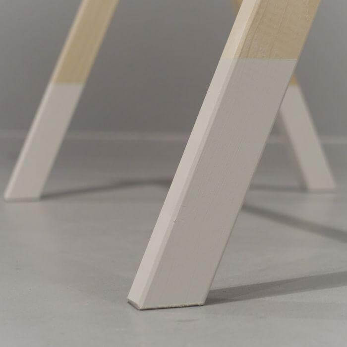 Holz Babygym | Massiver Holzspielbogen Tipi-Forme (ohne hängespielzeuge) - weiß Spielbogen toddie.de