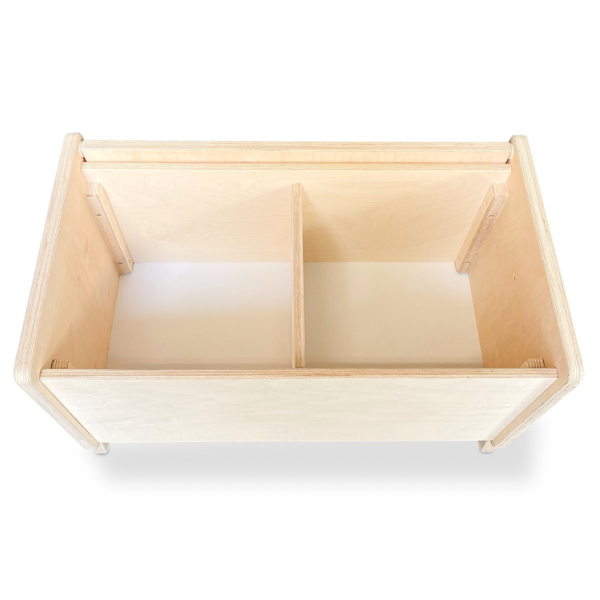 Montessori Aufbewahrungskiste Kinderzimmer | Holzbücherkiste mit Deckel - natur Aufbewahrungskiste toddie.de