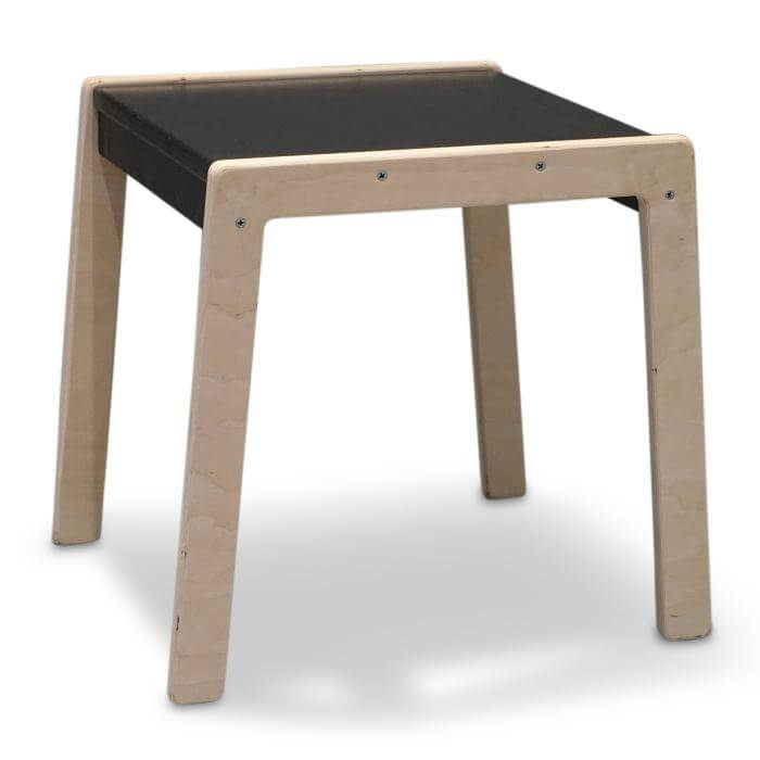 Hölzerne Kindertisch 1-4 Jahre - schwarz Kindertisch toddie.de