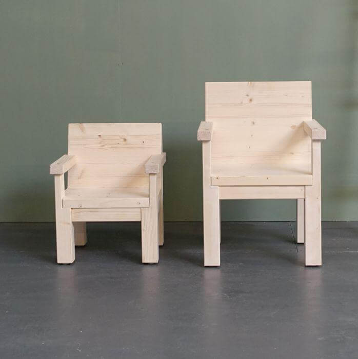 Hölzerner Kinderstuhl 4-6 Jahre | Kiddo Vorschulstuhl - natur Kinderstuhl toddie.de