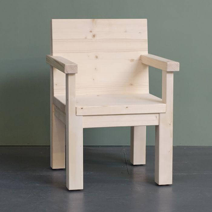 Hölzerner Kinderstuhl 4-6 Jahre | Kiddo Vorschulstuhl - natur Kinderstuhl toddie.de