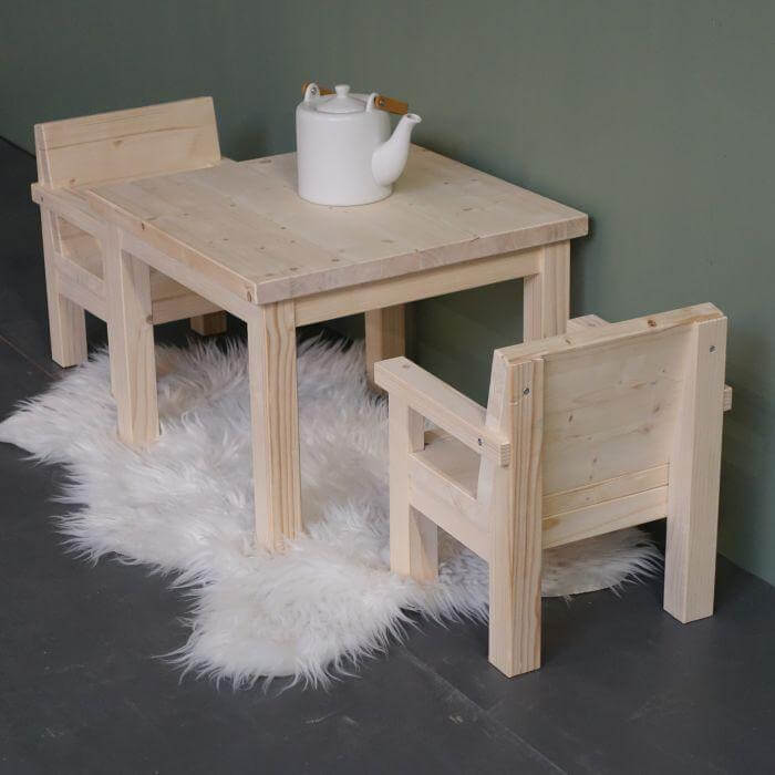 Hölzerne Kindertisch 1-4 Jahre | Kiddo - natur Kindertisch toddie.de