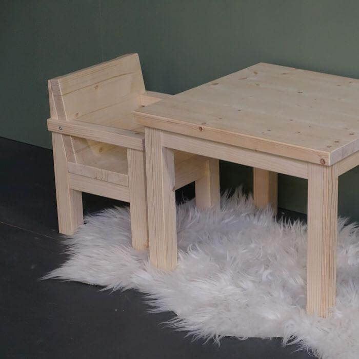 Hölzerne Kindertisch 1-4 Jahre | Kiddo - natur Kindertisch toddie.de