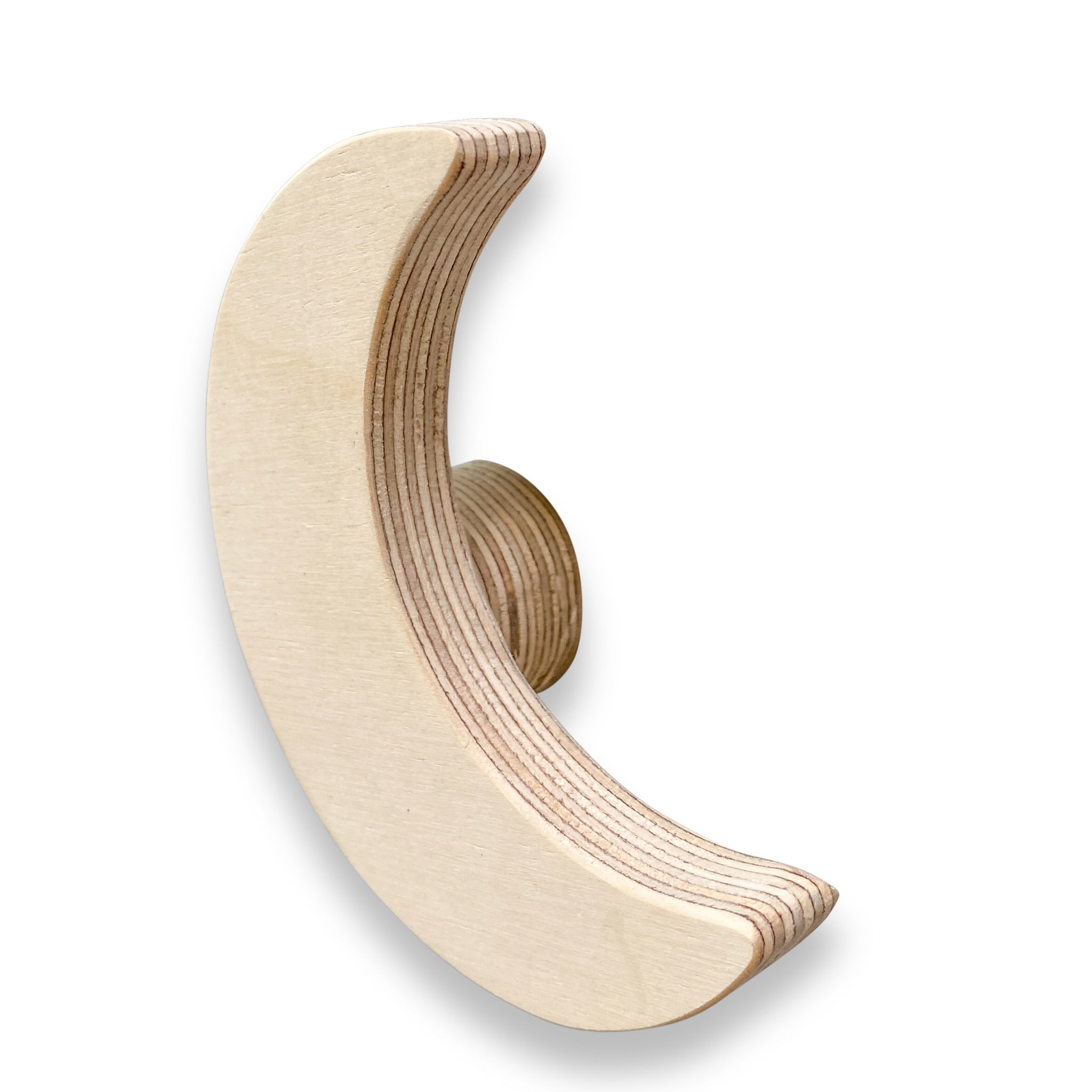 Hölzerne Wandhaken Kinderzimmer | Rakete und Mond - natur Wandhaken toddie.de