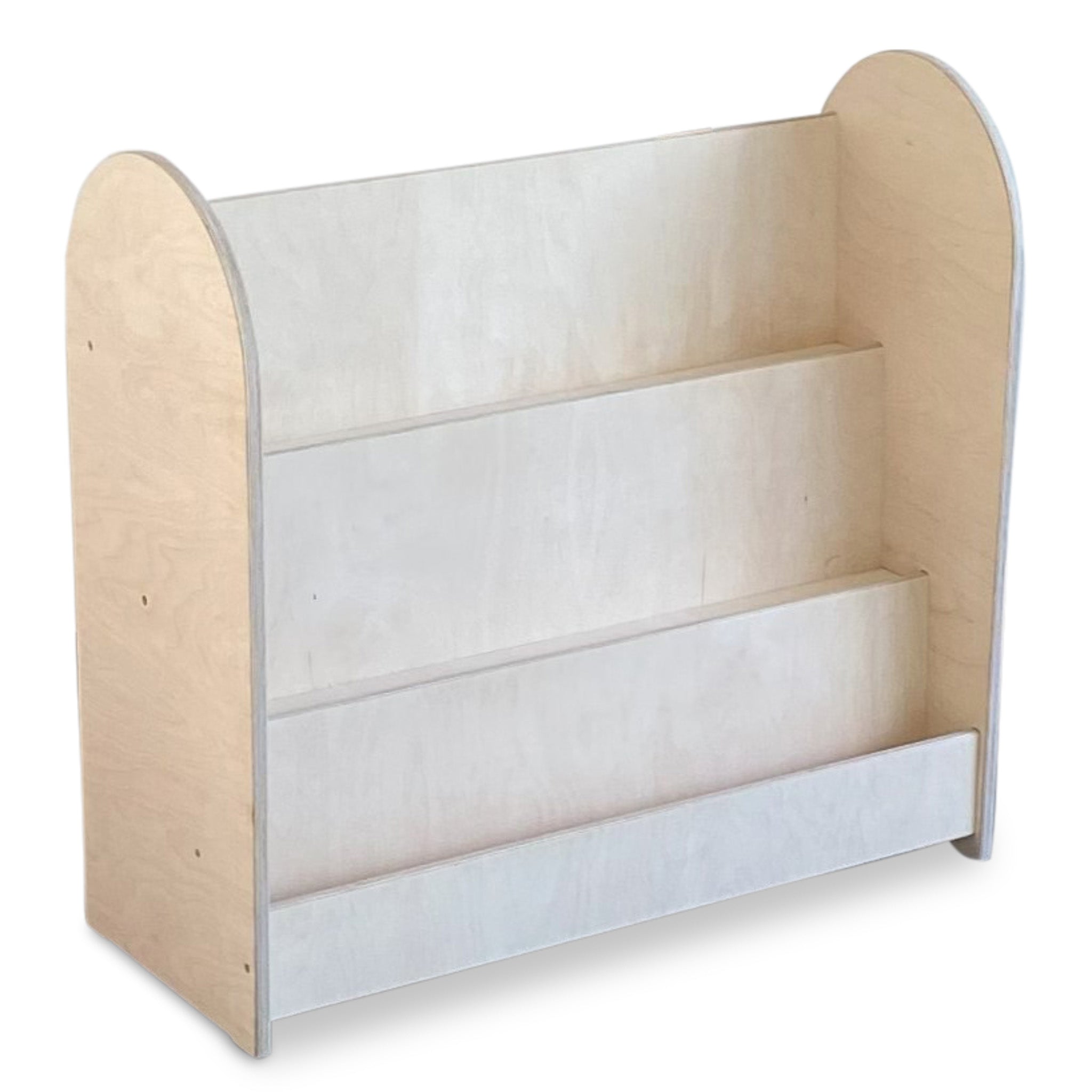 Round Montessori Bücherregal Kinderzimmer | 3 Stufen - natur Bücherregal toddie.de ®