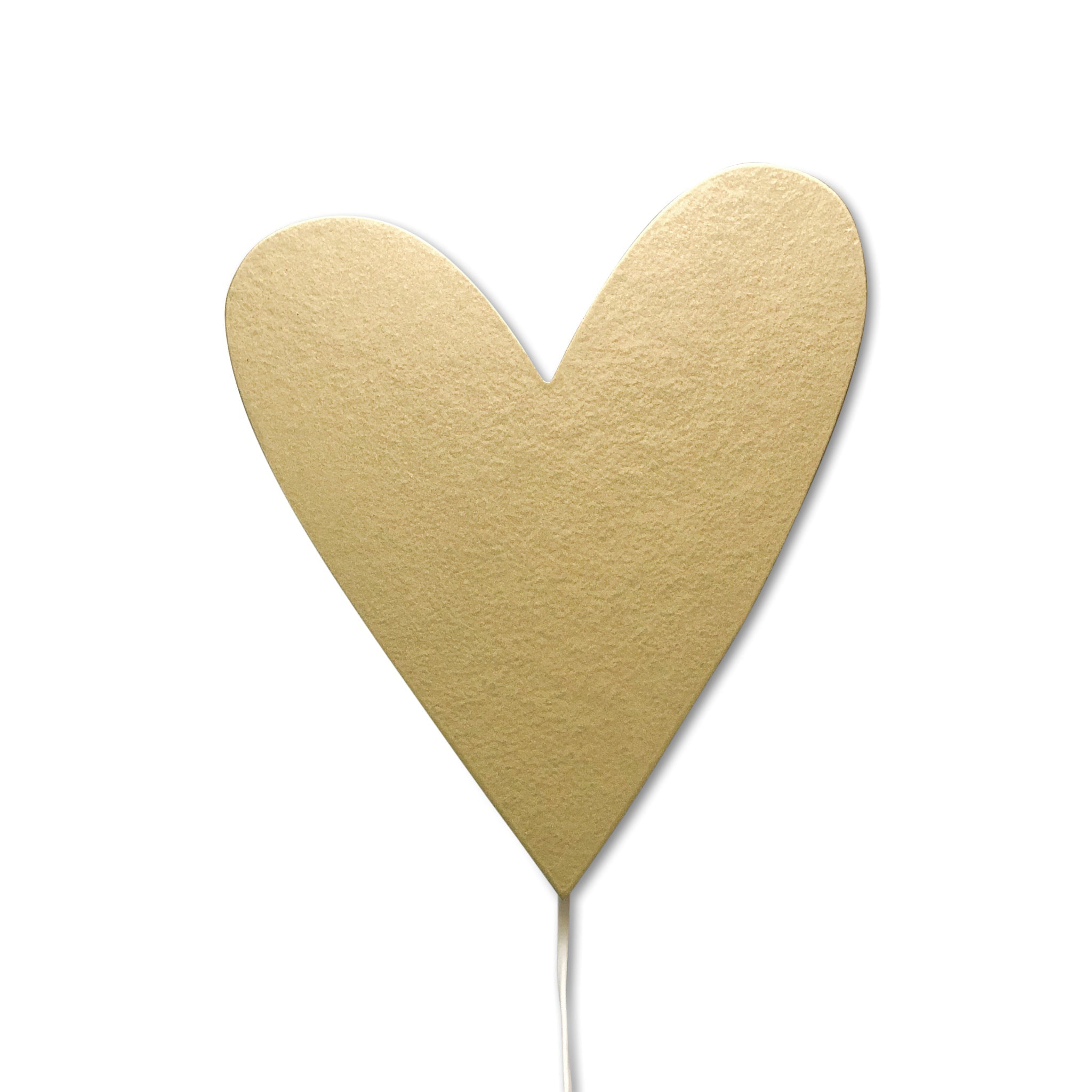 Hölzerne Wandleuchte Kinderzimmer | Herz - gold Wandleuchte toddie.de