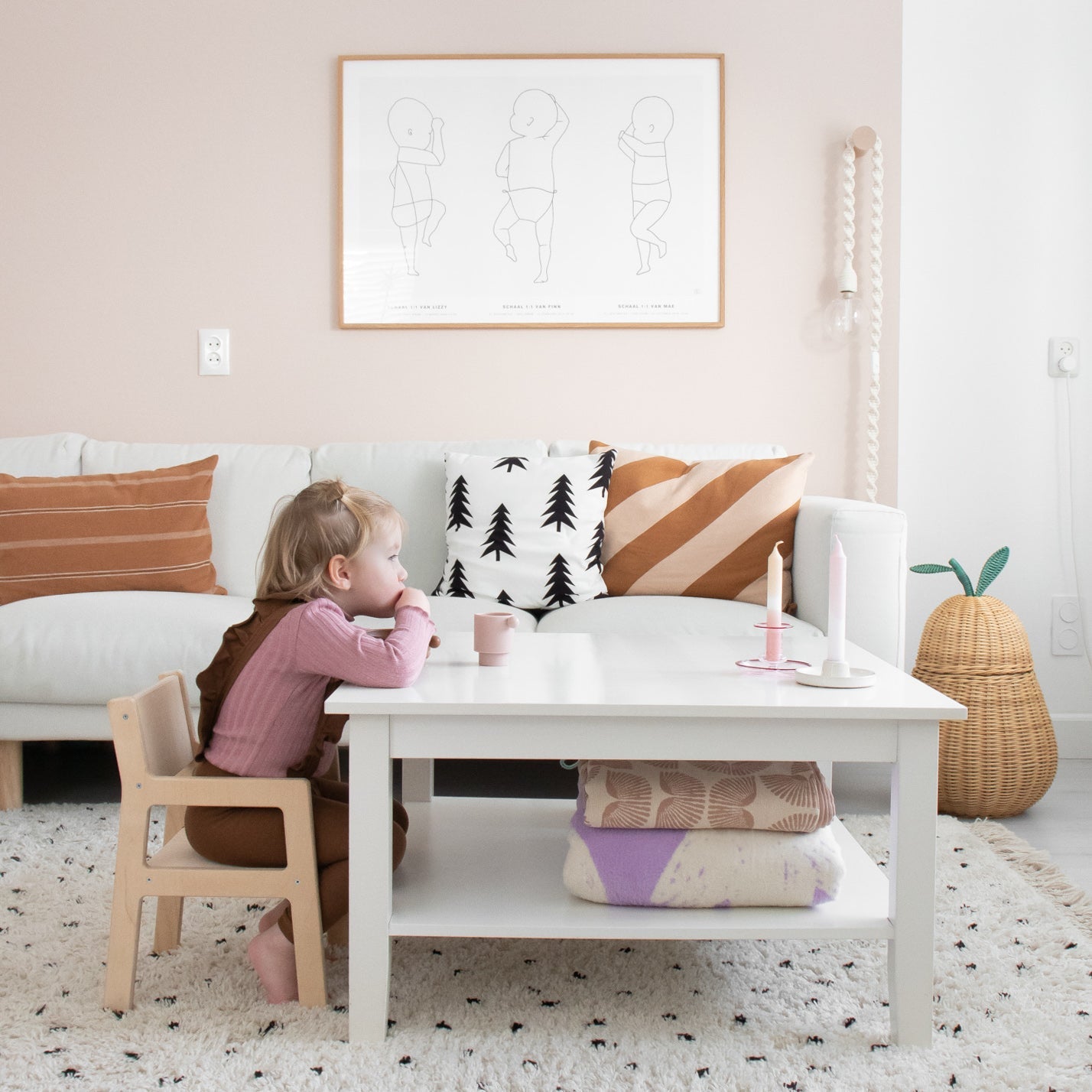 Hölzerner Kinderstuhl 1-4 Jahre - natur Kinderstuhl toddie.de