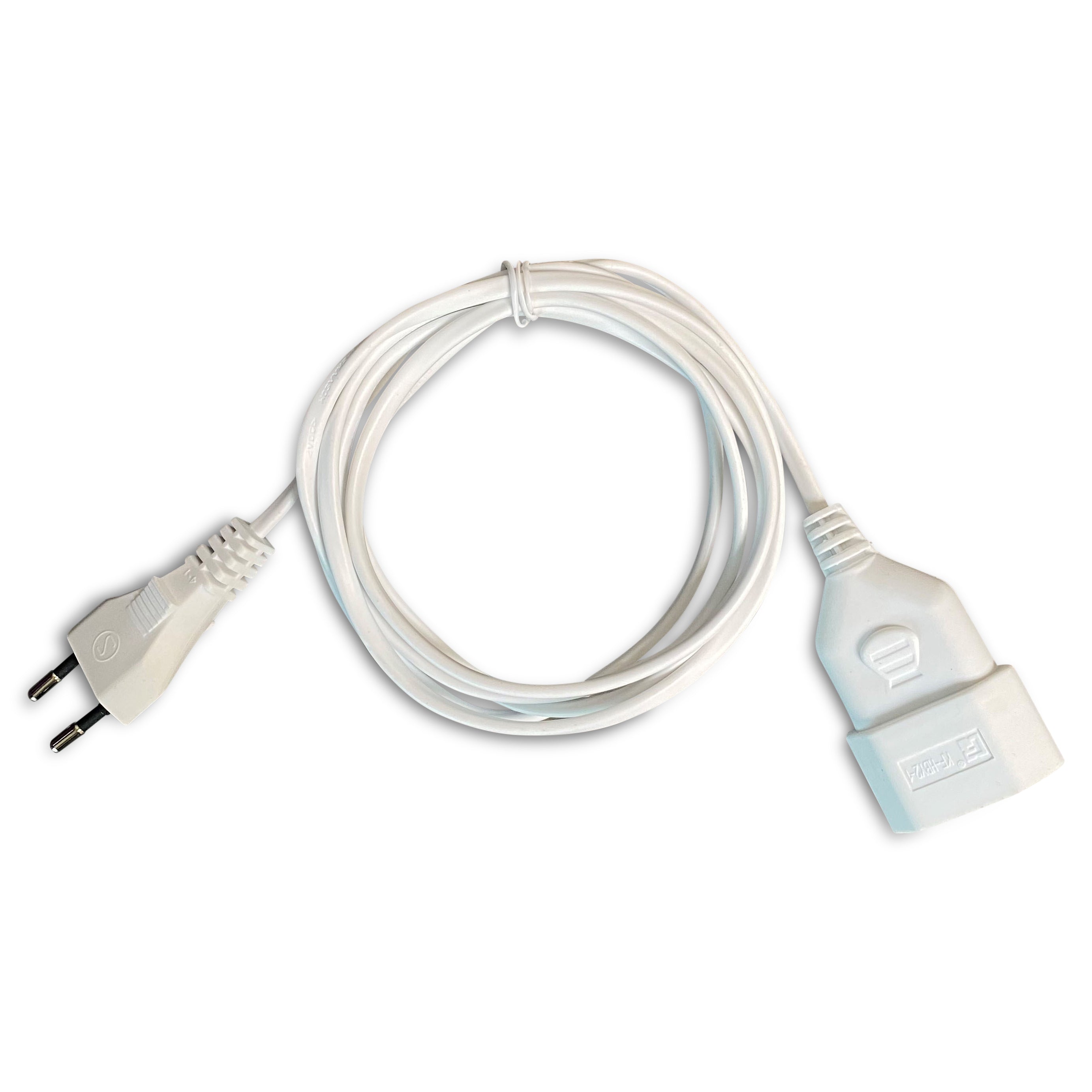 Verlängerungsschnur für Leuchten | Verlängerungskabel 2 Meter - weiß Verlängerungskabel toddie.de