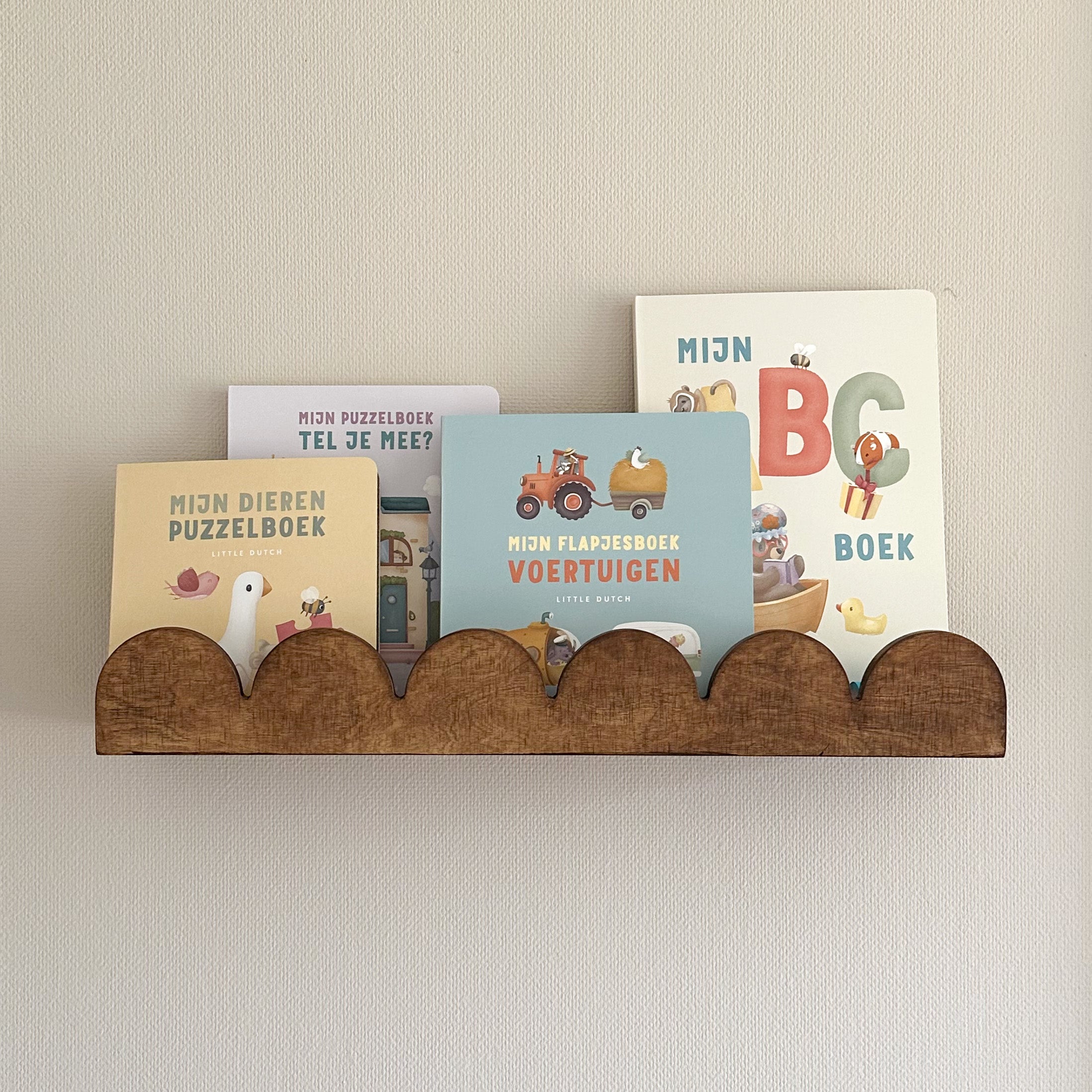 Bubble Montessori Bücherregal | 1 Regalboden – wenge gebeizt Wandregal toddie.de ®