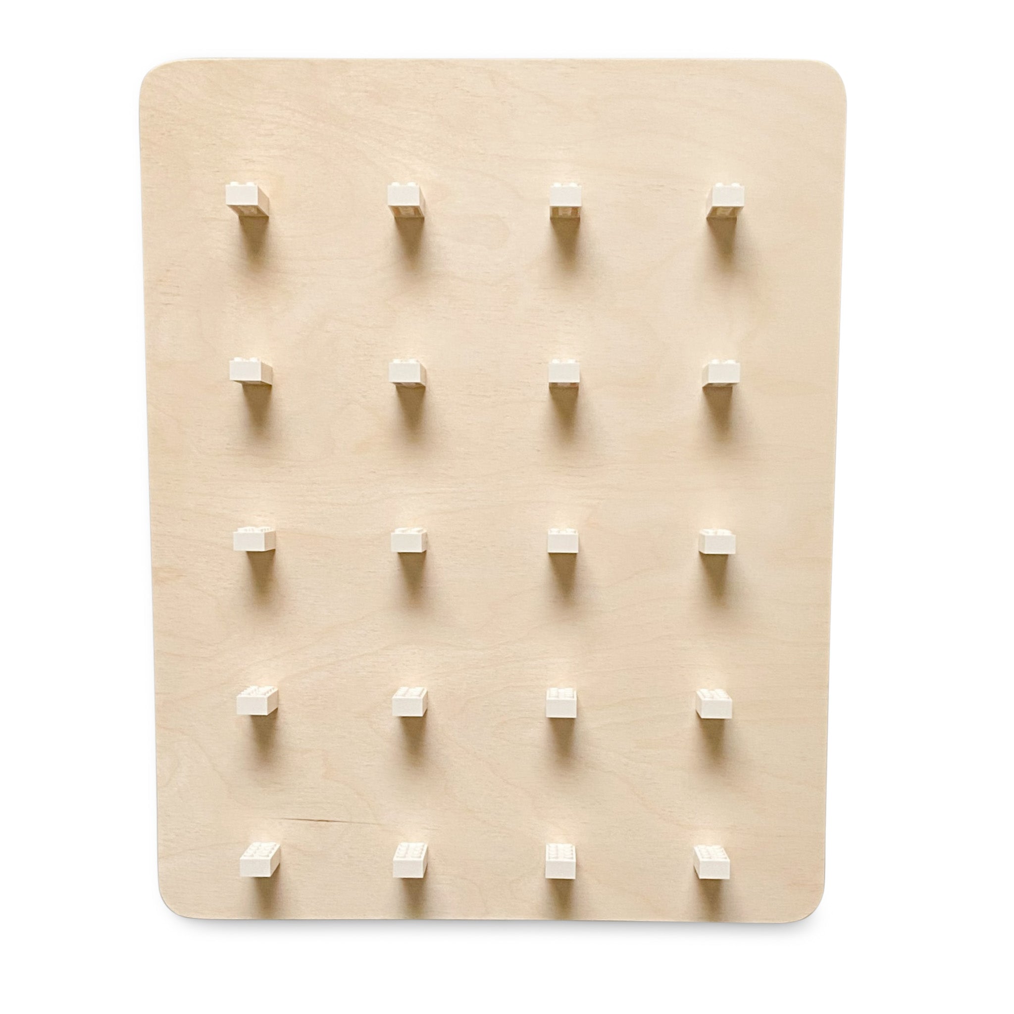 Holz Wandbrett Kinderzimmer | Lego-Brett - natur Wandbord toddie.nl