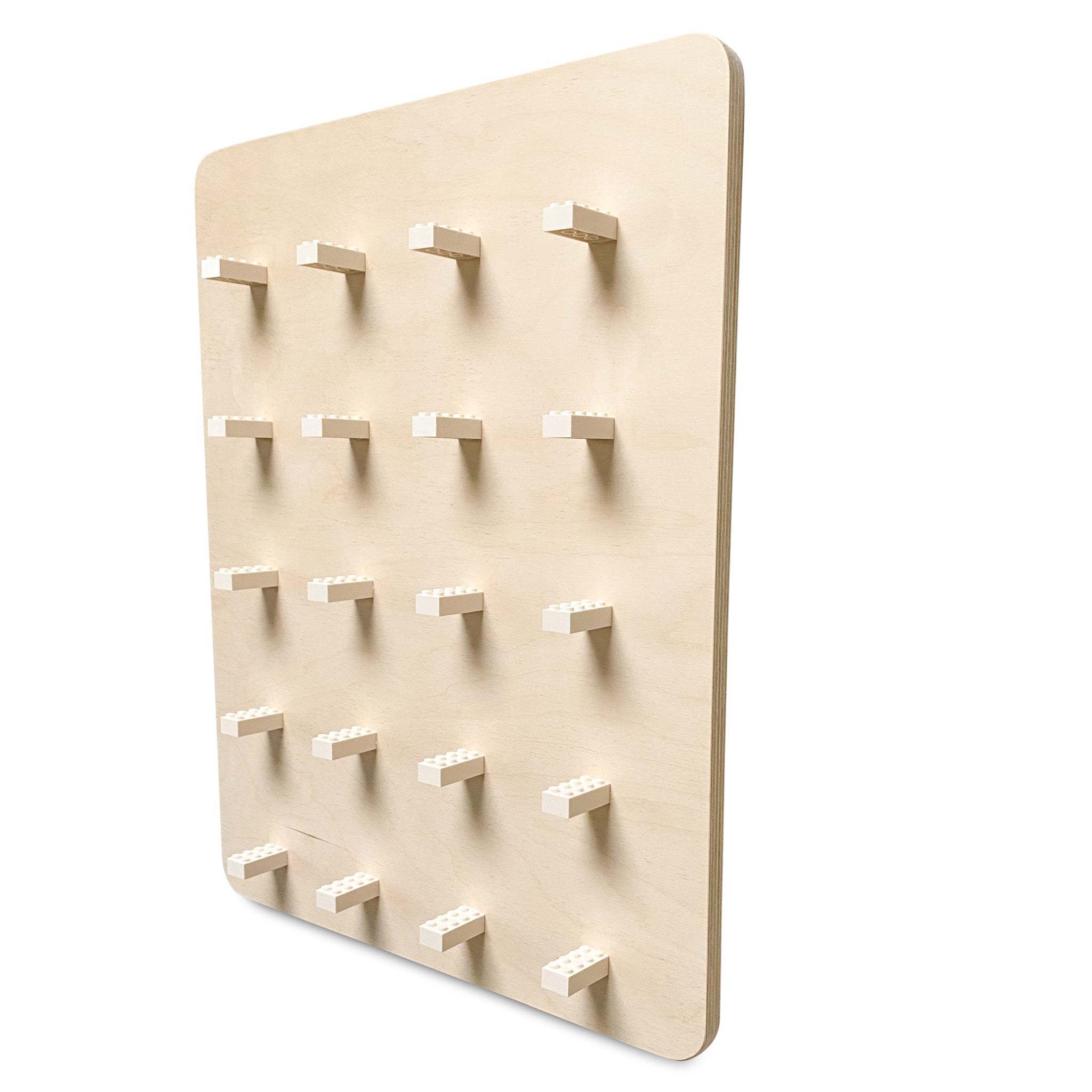 Holz Wandbrett Kinderzimmer | Lego-Brett - natur Wandbord toddie.nl