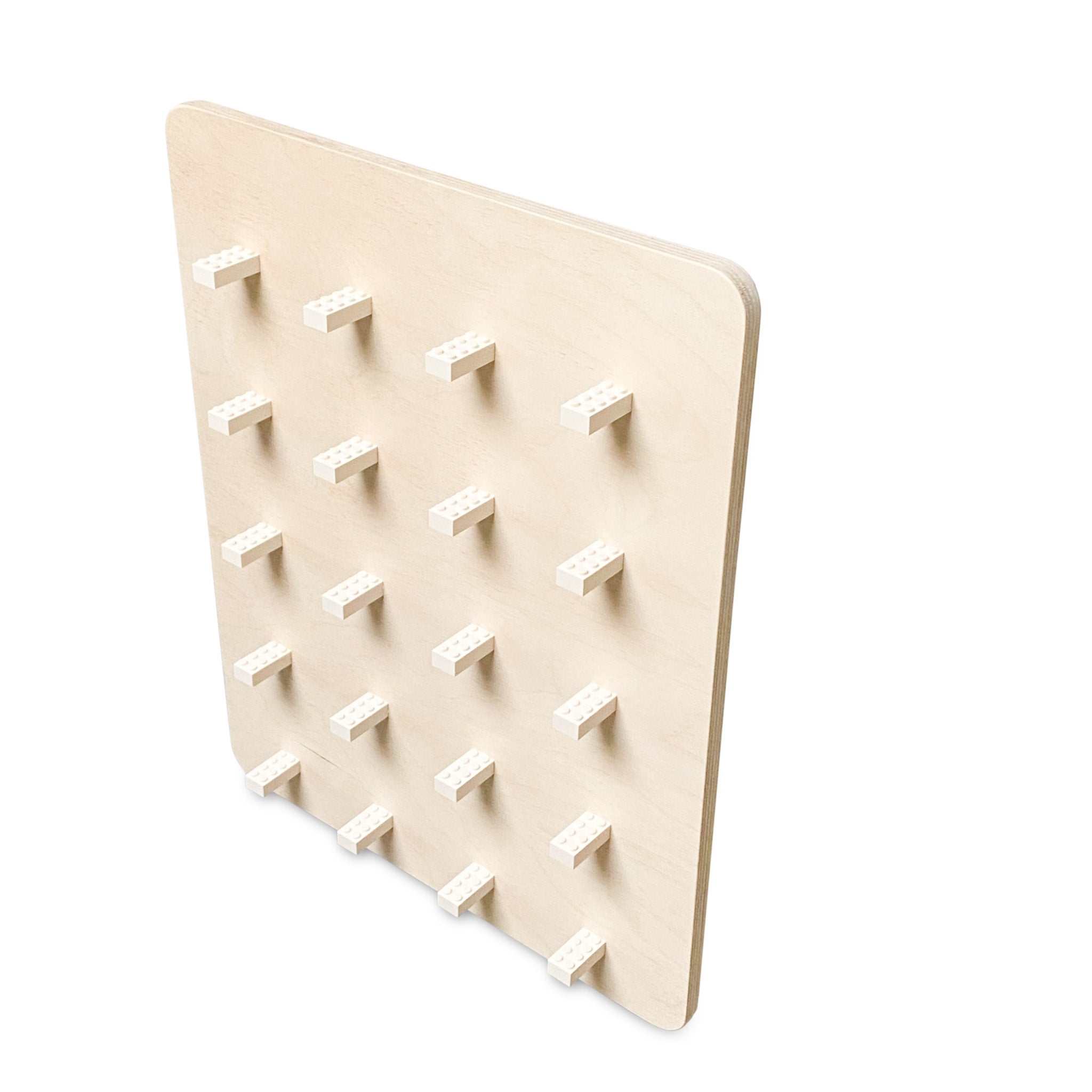Holz Wandbrett Kinderzimmer | Lego-Brett - natur Wandbord toddie.nl