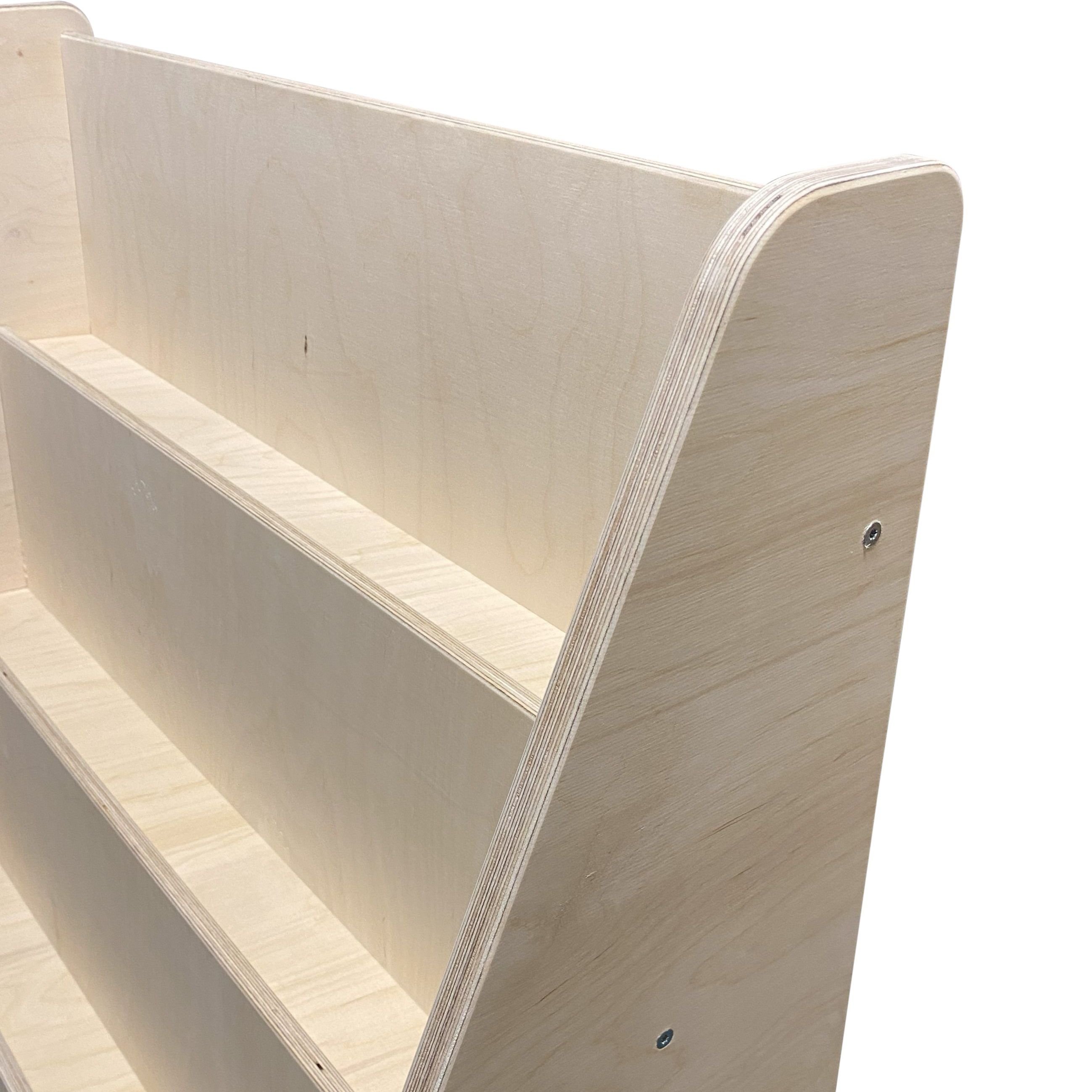 Montessori Bücherregal Kinderzimmer | 4 Stufen - natur Bücherschrank toddie.de ®