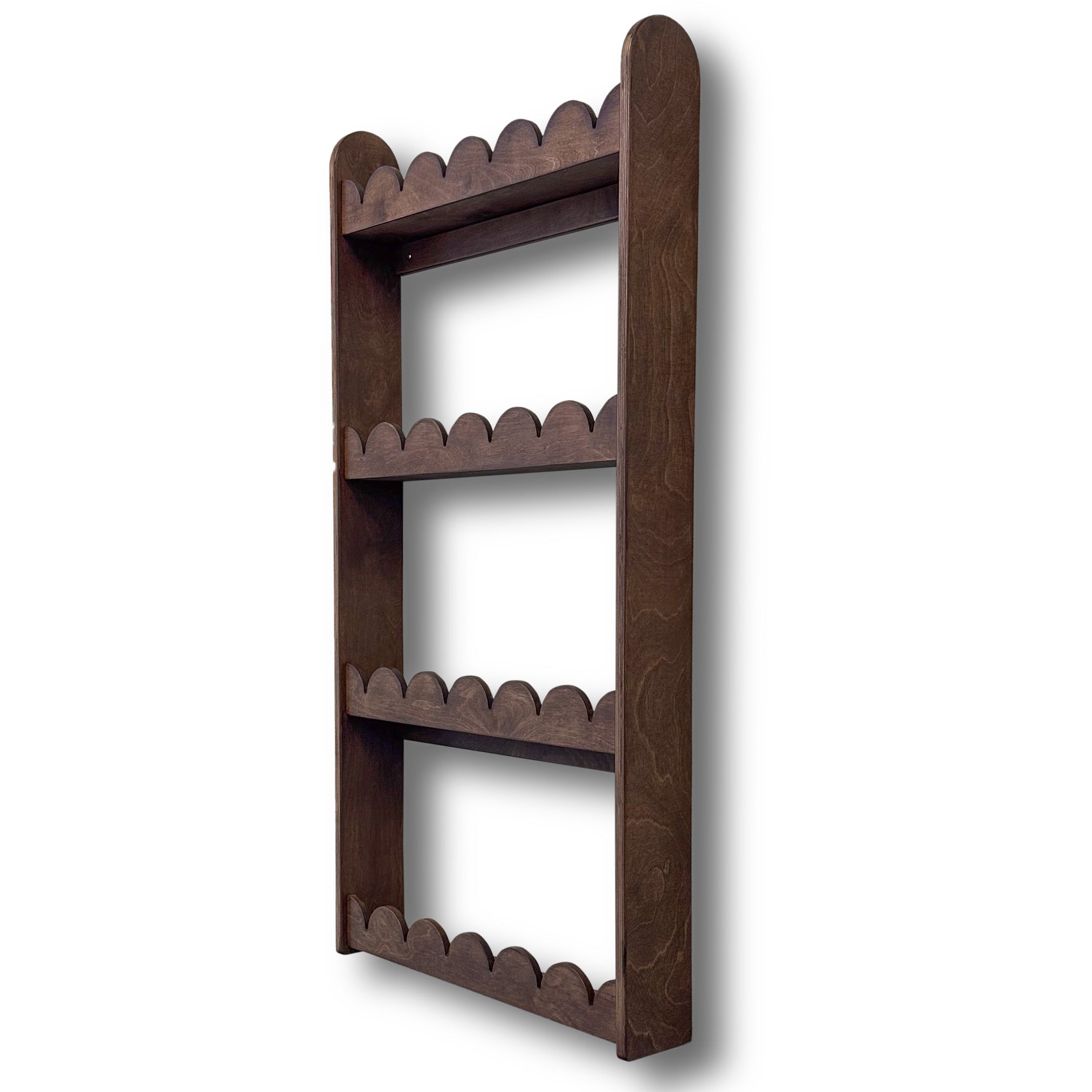 Bubble Montessori Bücherregal Kinderzimmer | 4 Regale - Wenge gebeizt Bücher Wandregal toddie.de ®