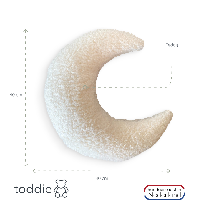 Dekokissen Kinderzimmer | Mond - Teddy Kissen toddie.de