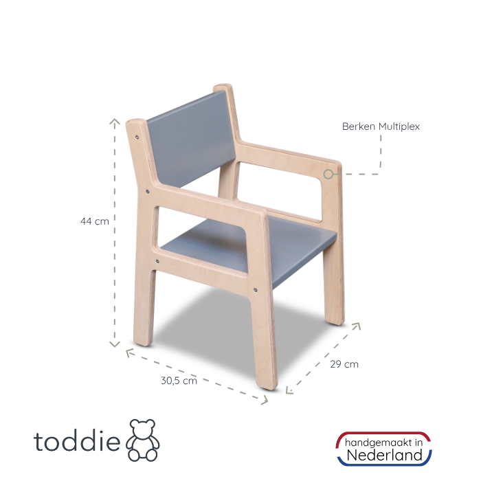 Hölzerner Kinderstuhl 1-4 Jahre - denim drift Kinderstuhl toddie.de