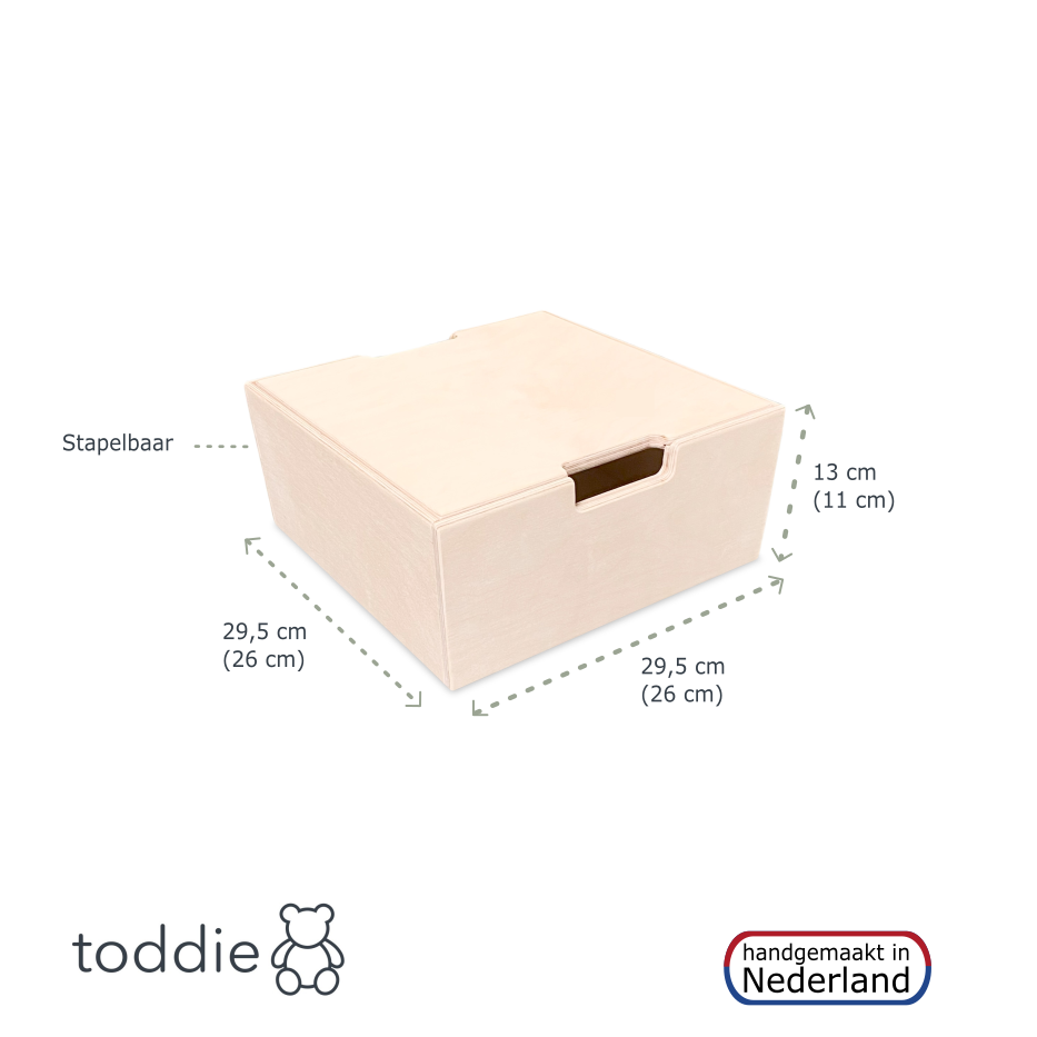 Montessori Aufbewahrungskisten Kinderzimmer | Stapelbare Holzkisten als Tritthilfe - natur Aufbewahrung toddie.de ®